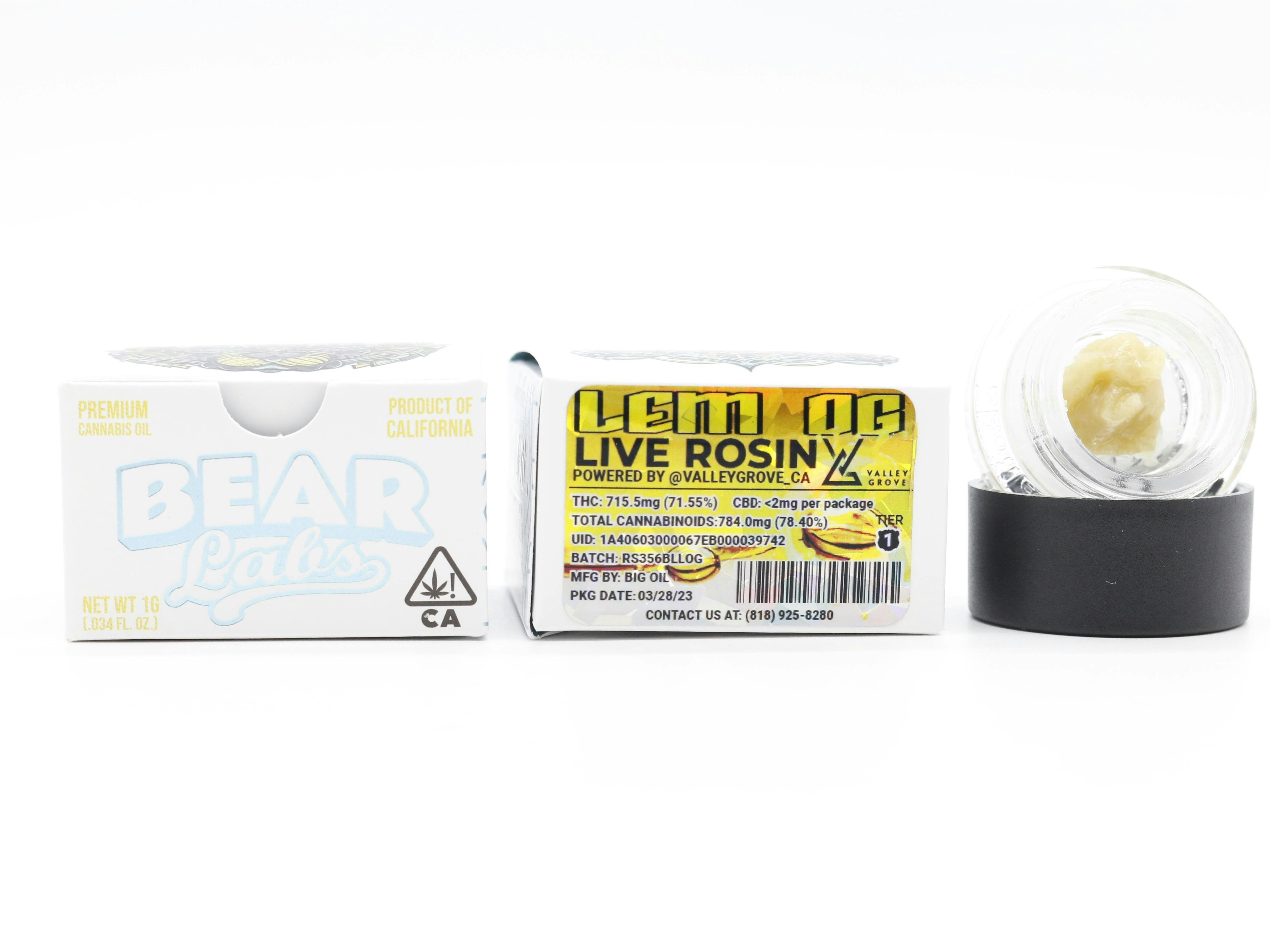 Lem OG T1 Live Rosin - 1g - image 1