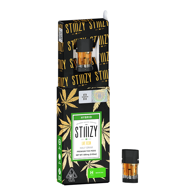 Vape Cartridge - WHITE FIRE OG .5G Live Resin Pod - STIIIZY - image 1
