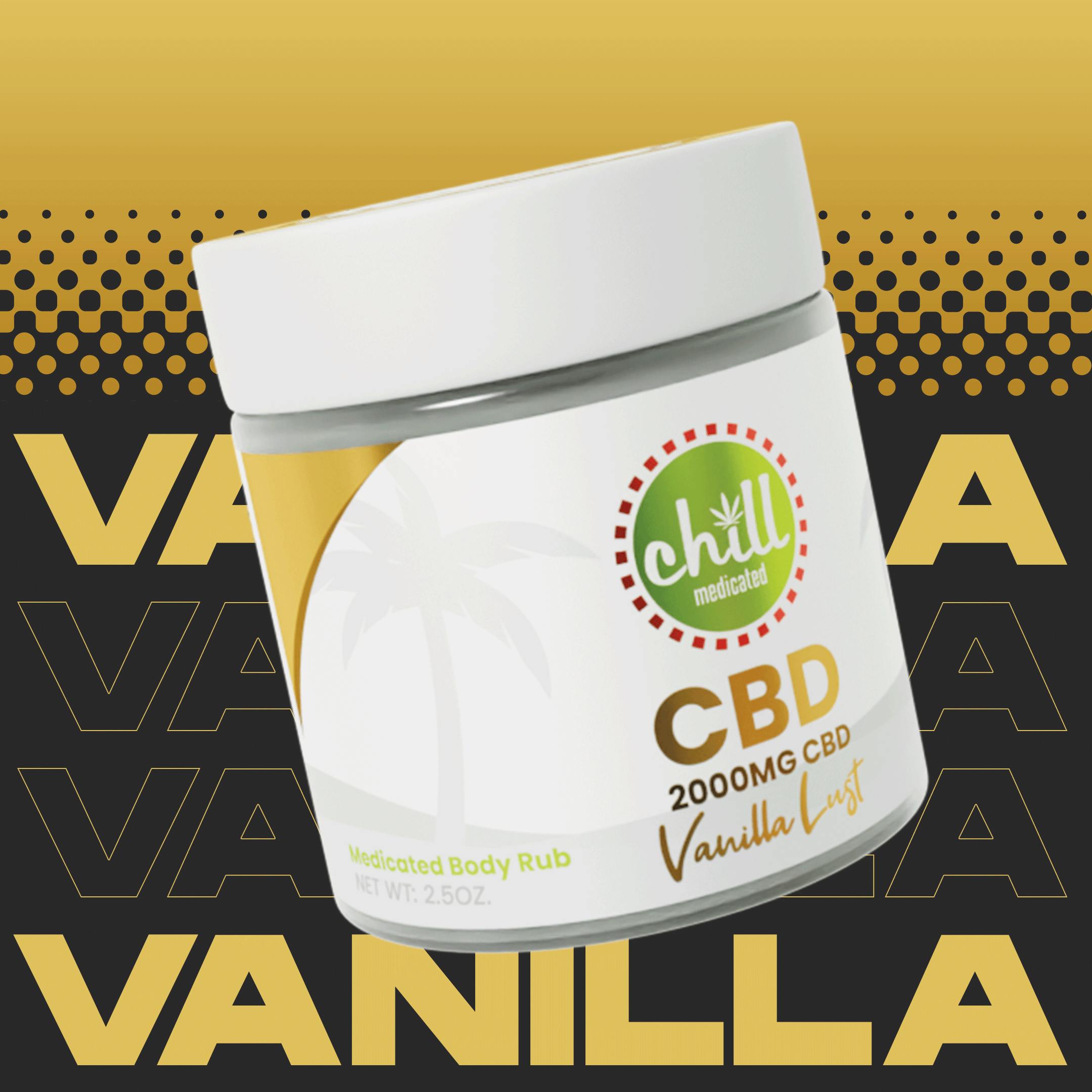 2000mg CBD | Vanilla Lust Body Rub | MED - image 1