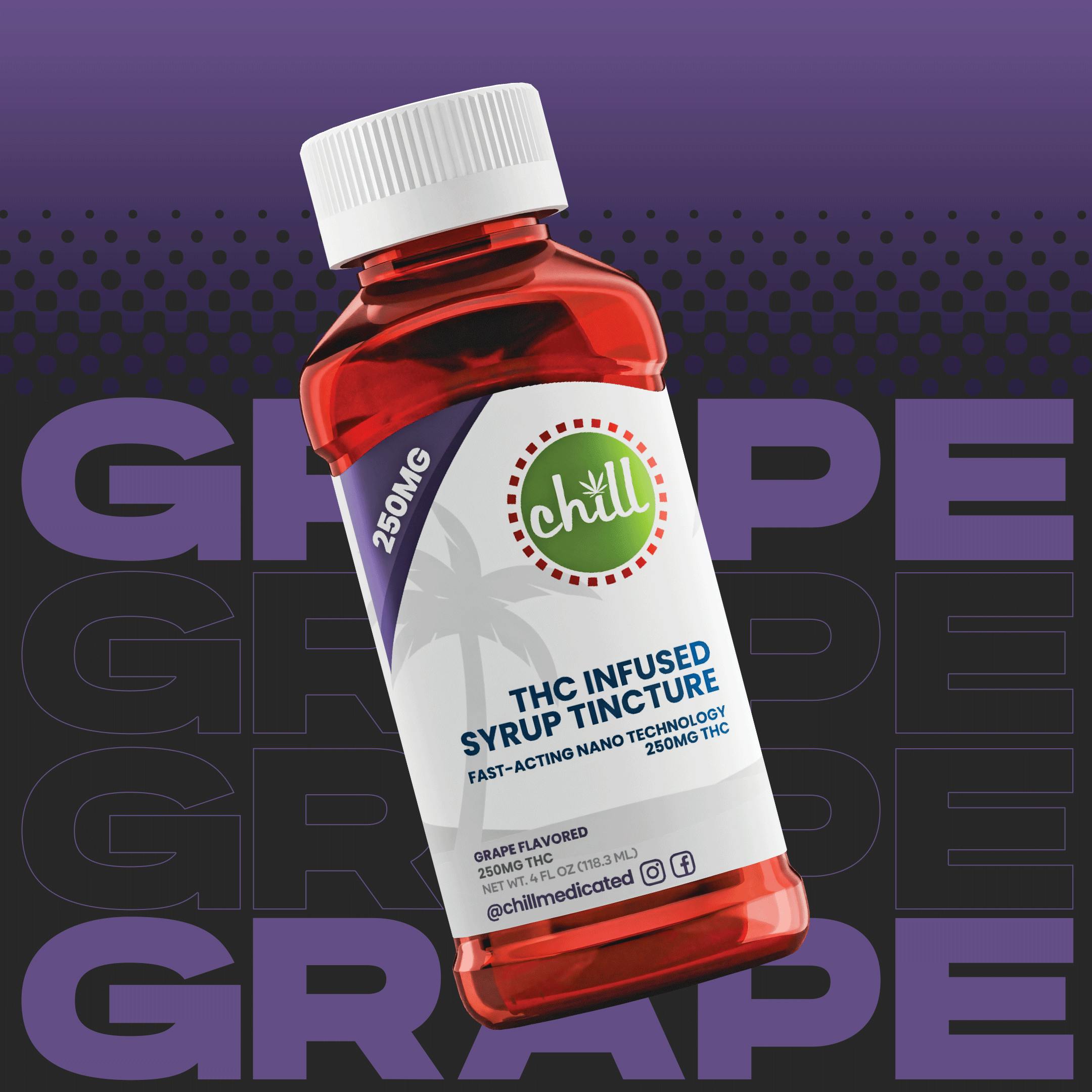 Grape | 250mg THC Syrup Tincture | Chill Medicated | REC - image 3