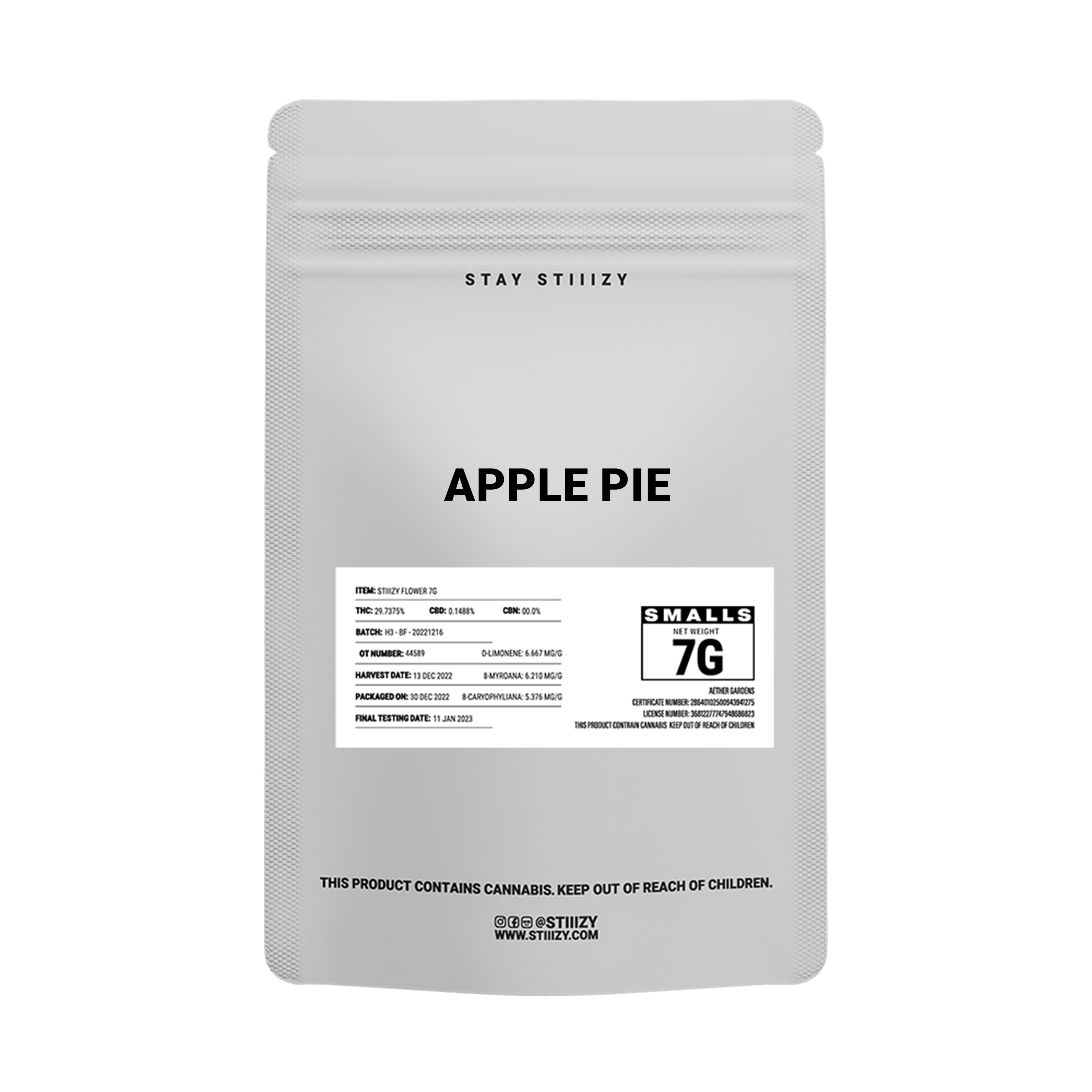 - APPLE PIE - 7G White Label Mylar - image 1