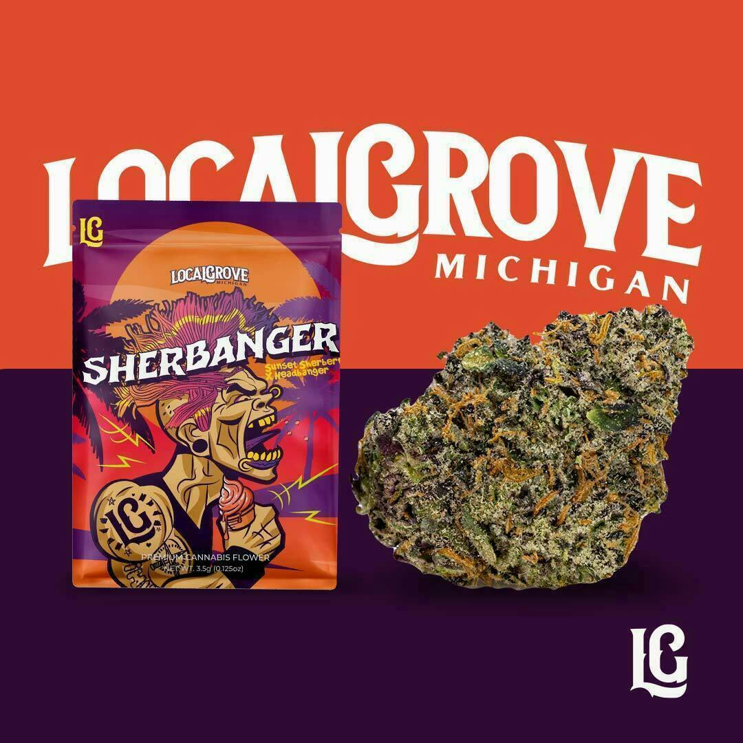 Local Grove Prepackaged Flower | Sherbanger | 3.5G - image 1