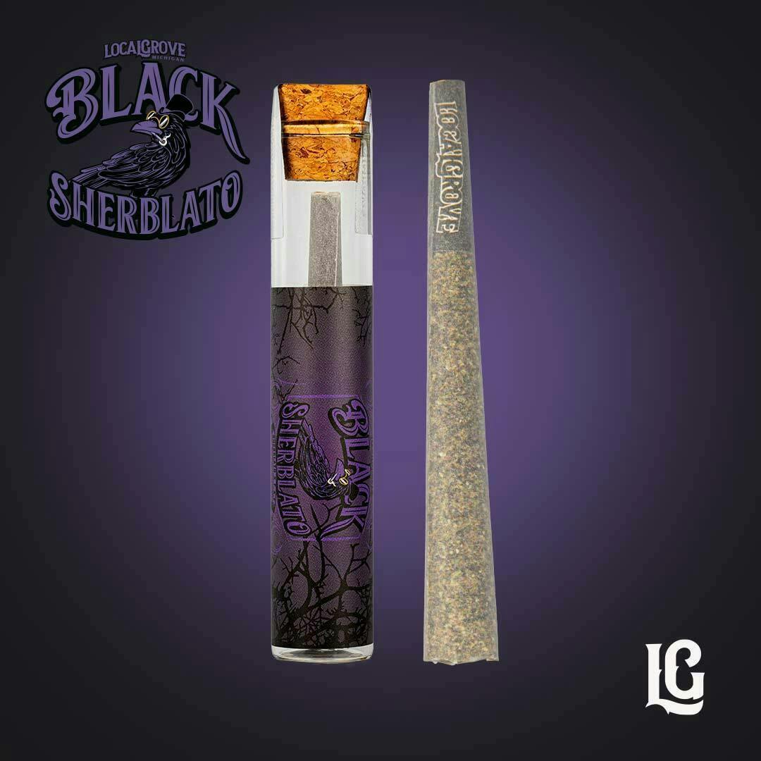 Local Grove Pre-Roll | Black Sherblato | 1G - image 1