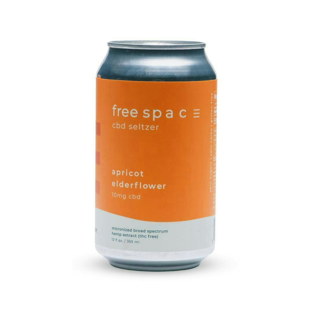 Free Space - Apricot Elderflower CBD Seltzer - image 1