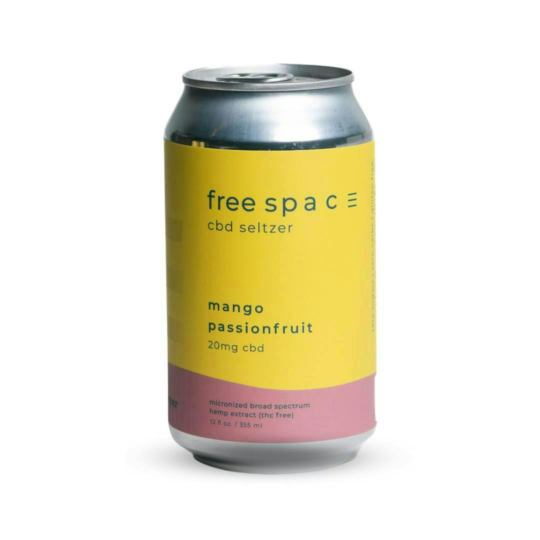 Free Space - Mango Passionfruit CBD Seltzer - image 1