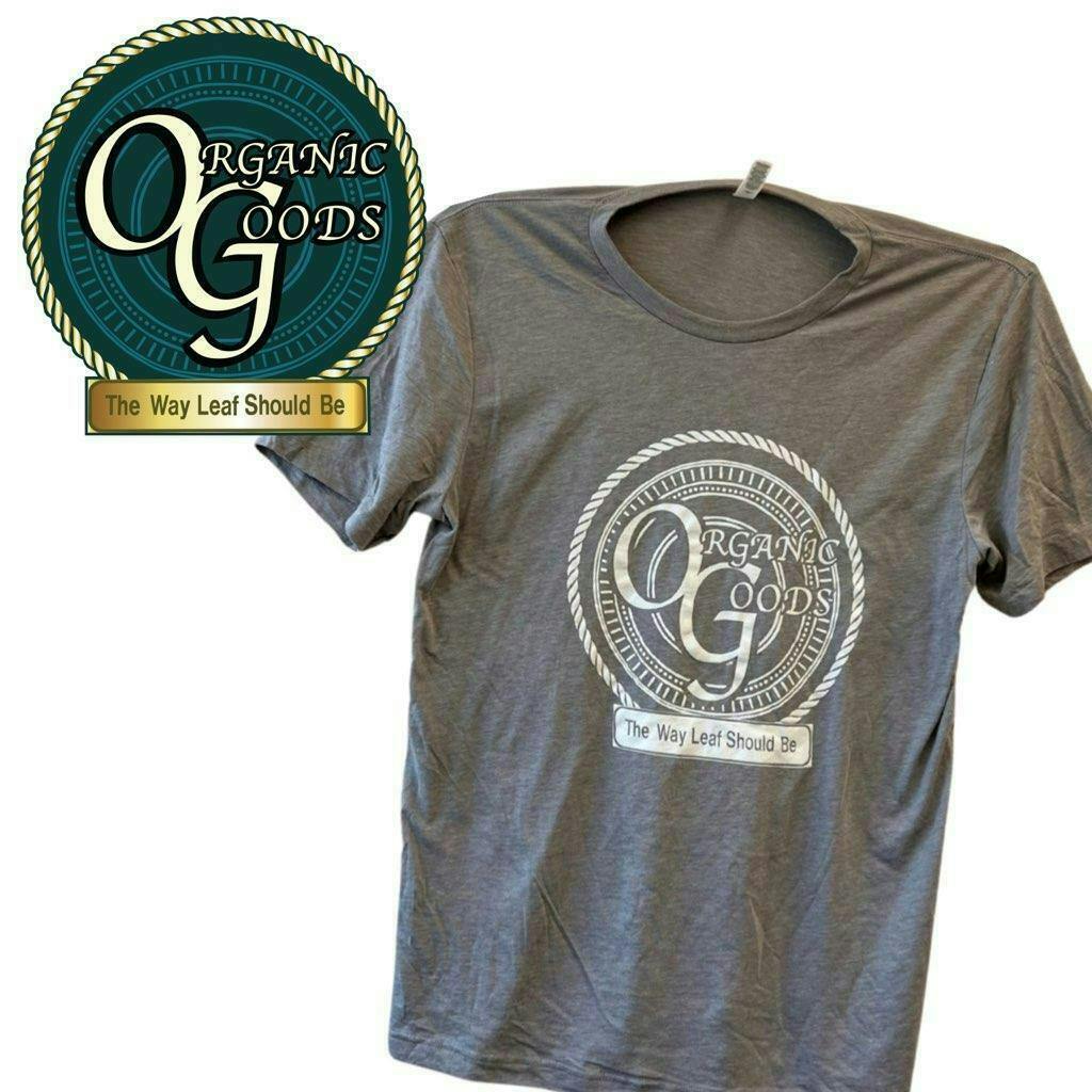 Organic Goods NEW Gray with White Logo T-Shirt - image 1