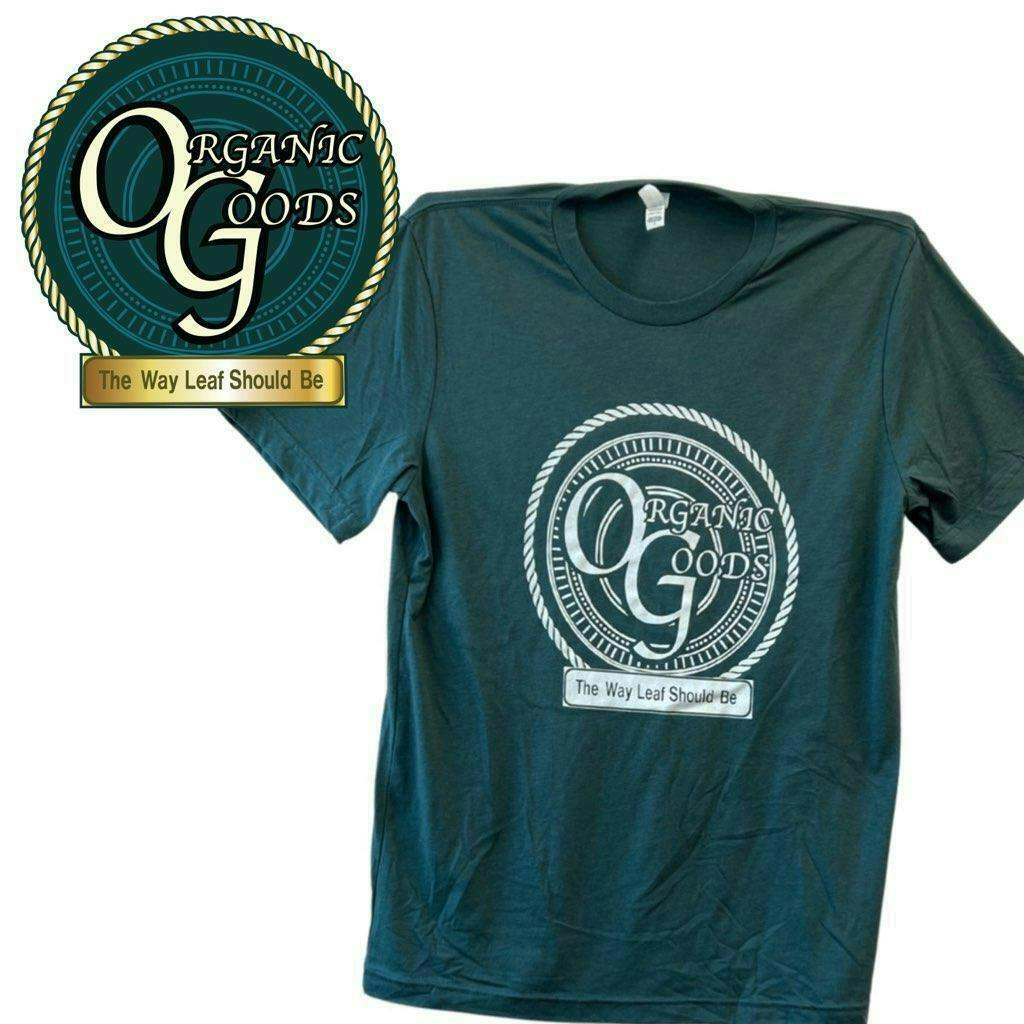 Organic Goods NEW Green with White Logo T-Shirt - image 1