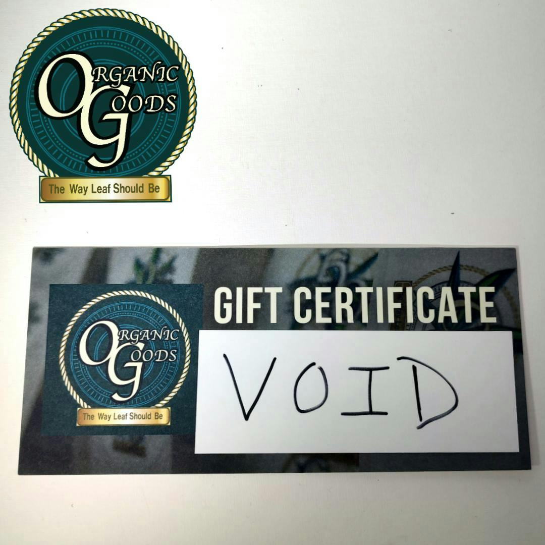 Organic Goods Gift Certificate - image 1