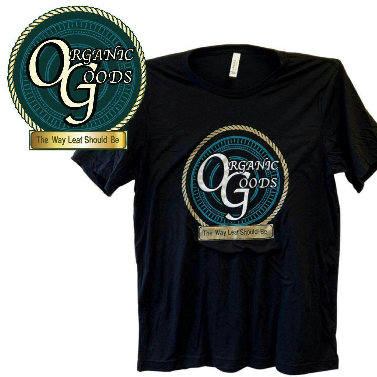 Organic Goods NEW Black with 3 Color Logo T-Shirt - image 1