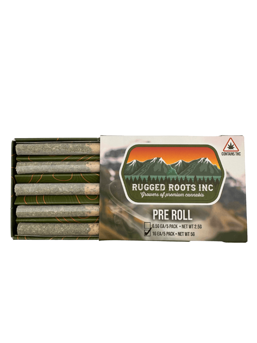 Rugged Roots - Gas Cap 1g Pre Roll 5 Pack 5g - image 1