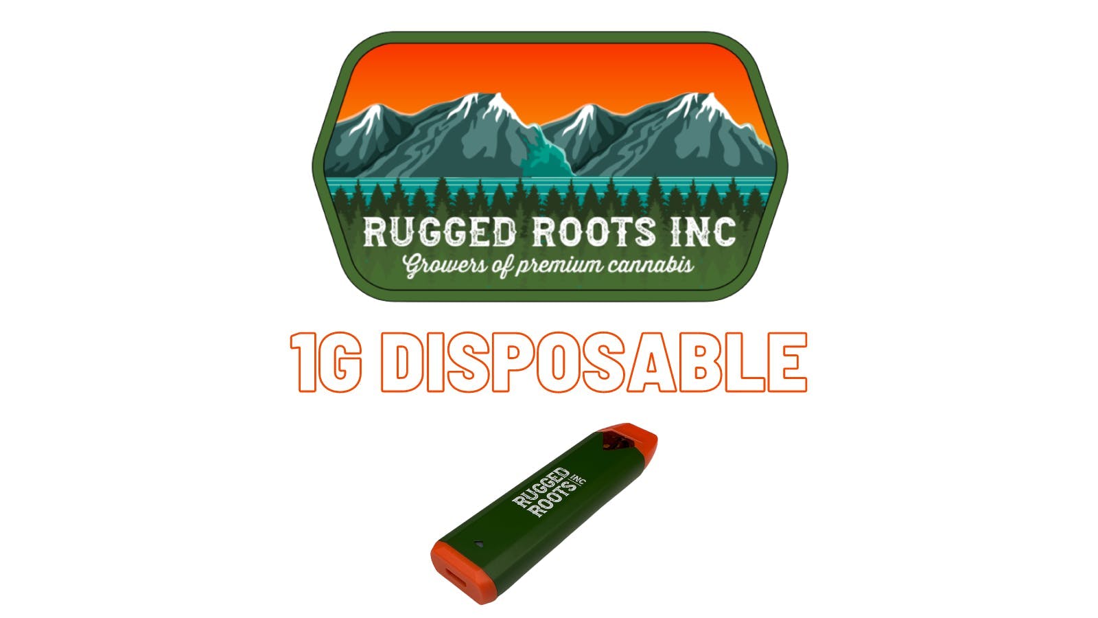 Rugged Roots - Kosher Kush 1g Disposable Cart - image 1