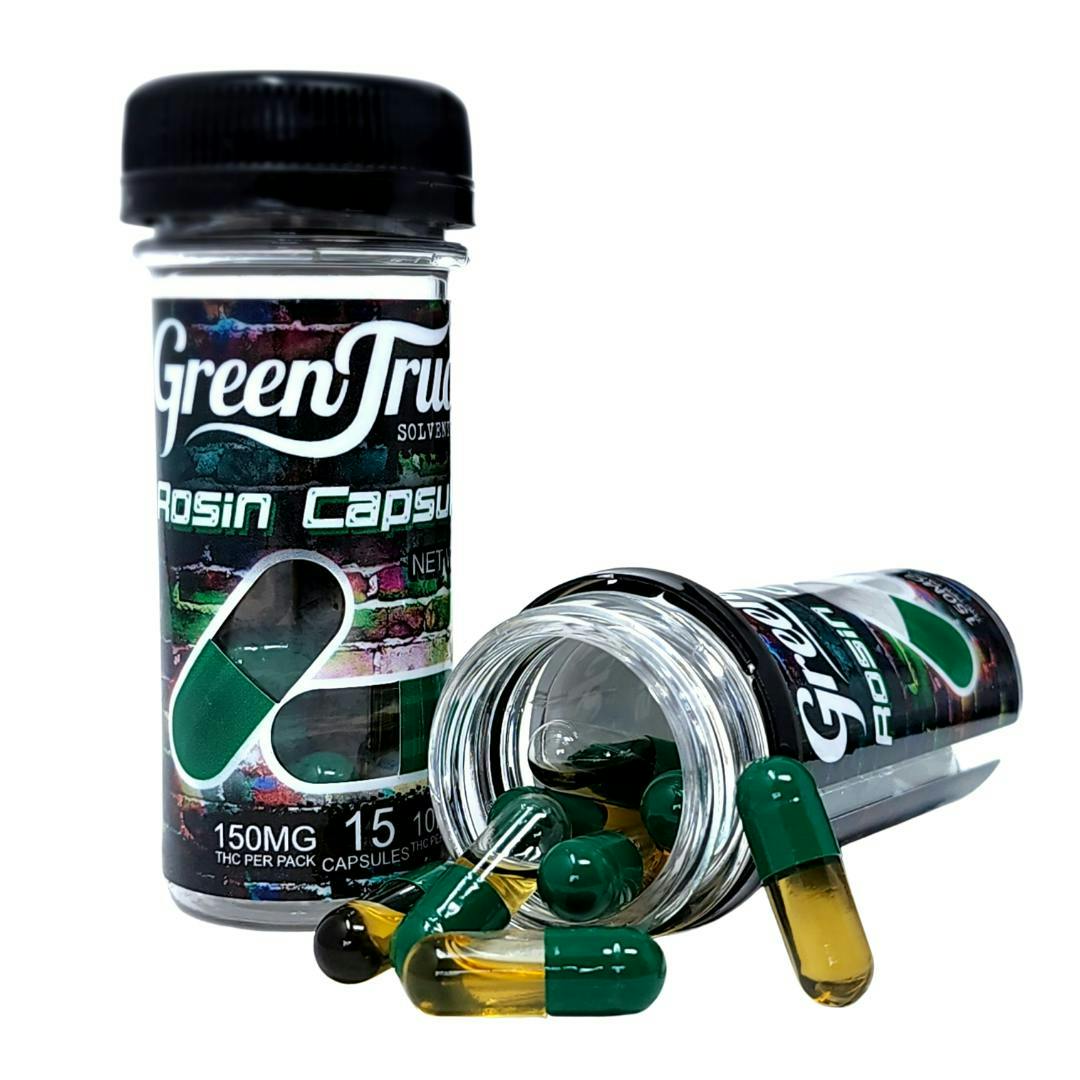 10 MG Rosin THC MCT Oil Capsules (150 MG), 15 Count - image 1
