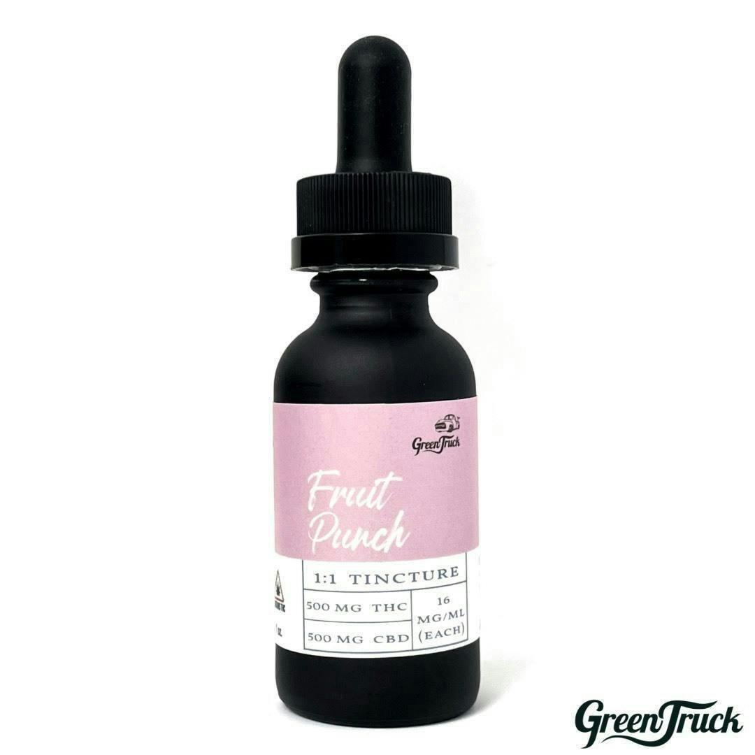 1:1 THC/CBD Oil Tincture - Fruit Punch - image 1