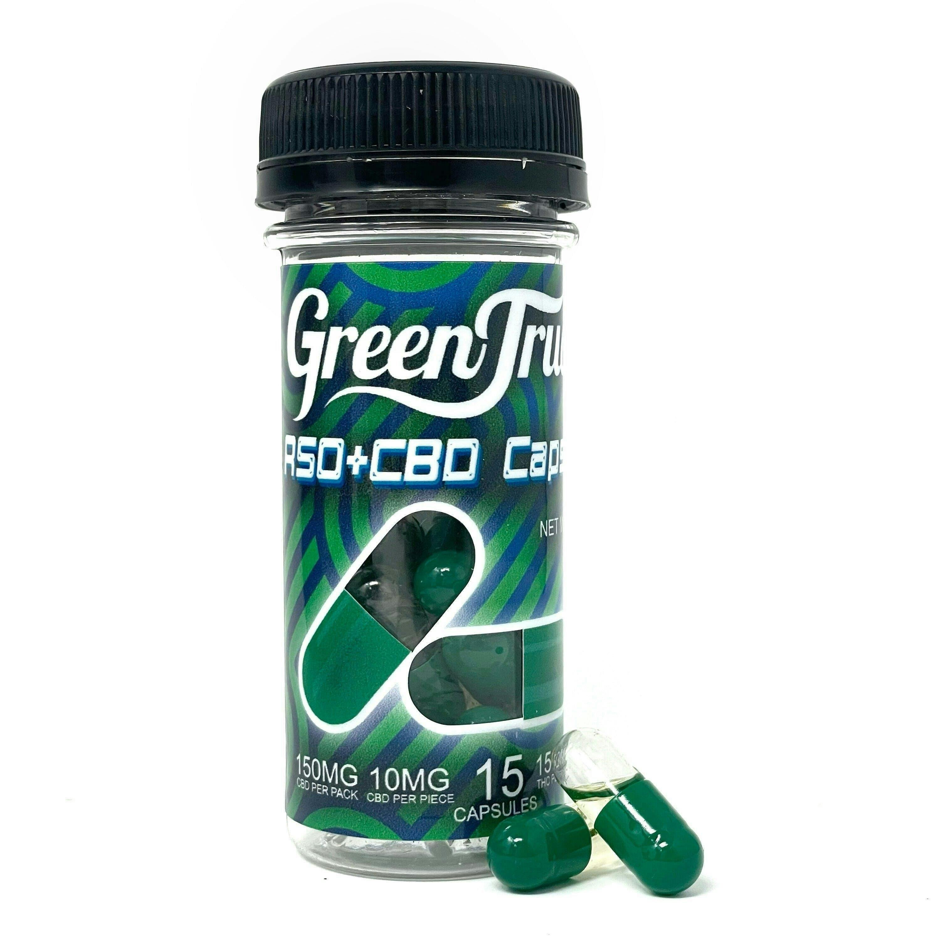 1:1 RSO/CBD Oil Capsules (10MG THC/10MG CBD) - 15 Count - image 1