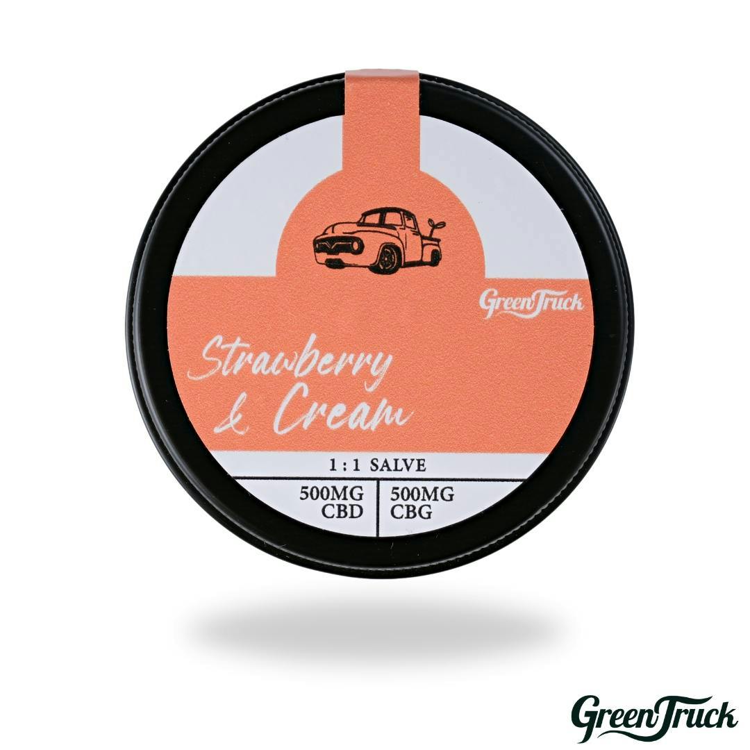 1:1 RSO/CBD Salve - Strawberry & Cream (500 MG RSO/500 MG CBD) - image 1