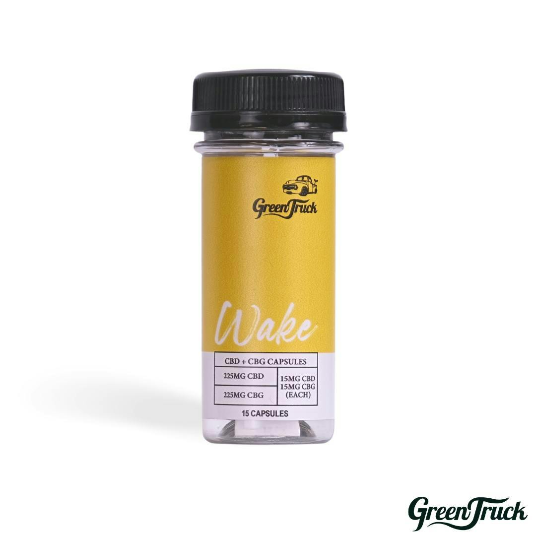 Wake Capsules (15 MG CBD + 15MG CBG) - 15 Count - image 1