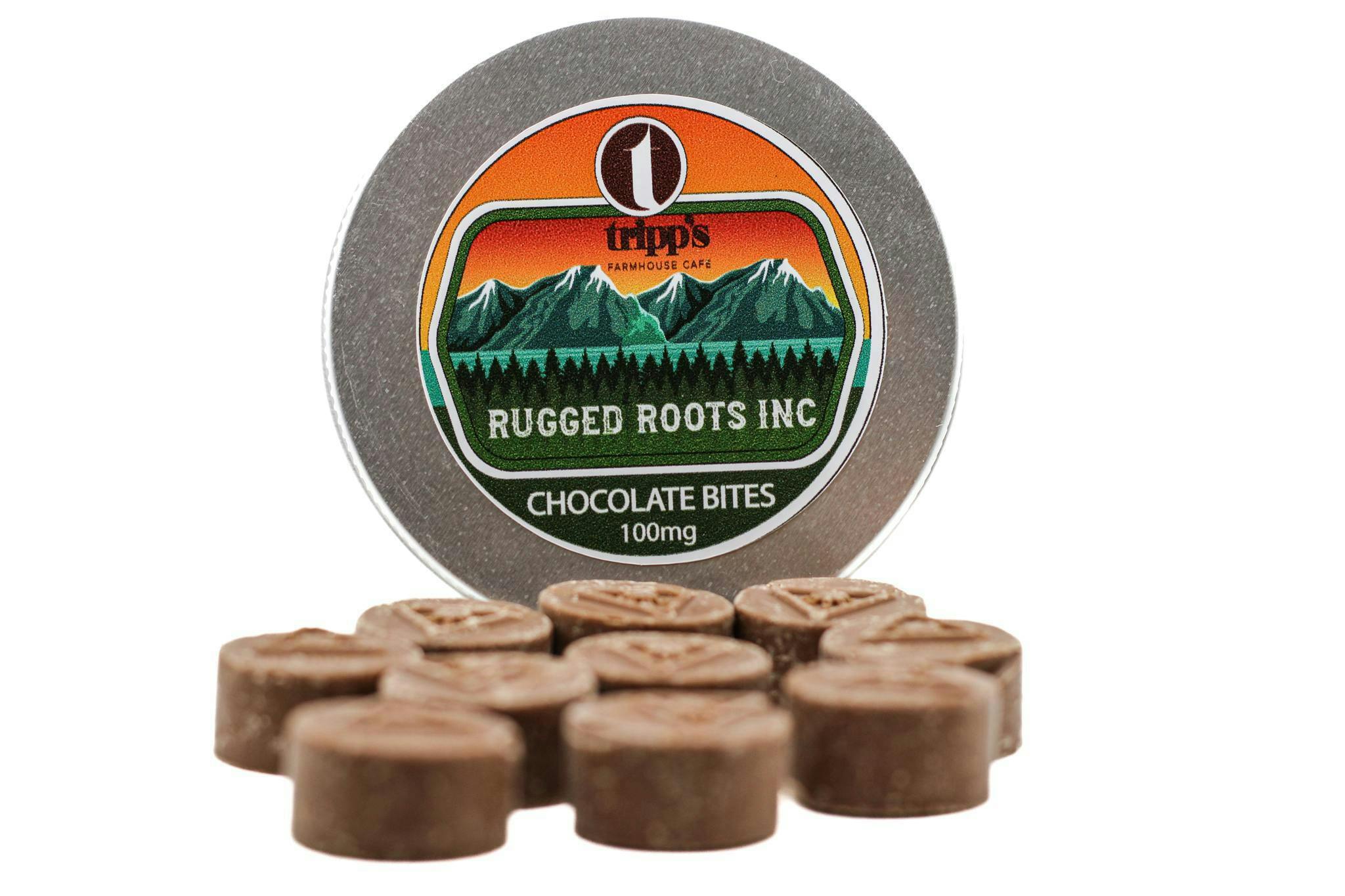 Rugged Roots+Tripp's - Chocolate Bites 100mg - image 1
