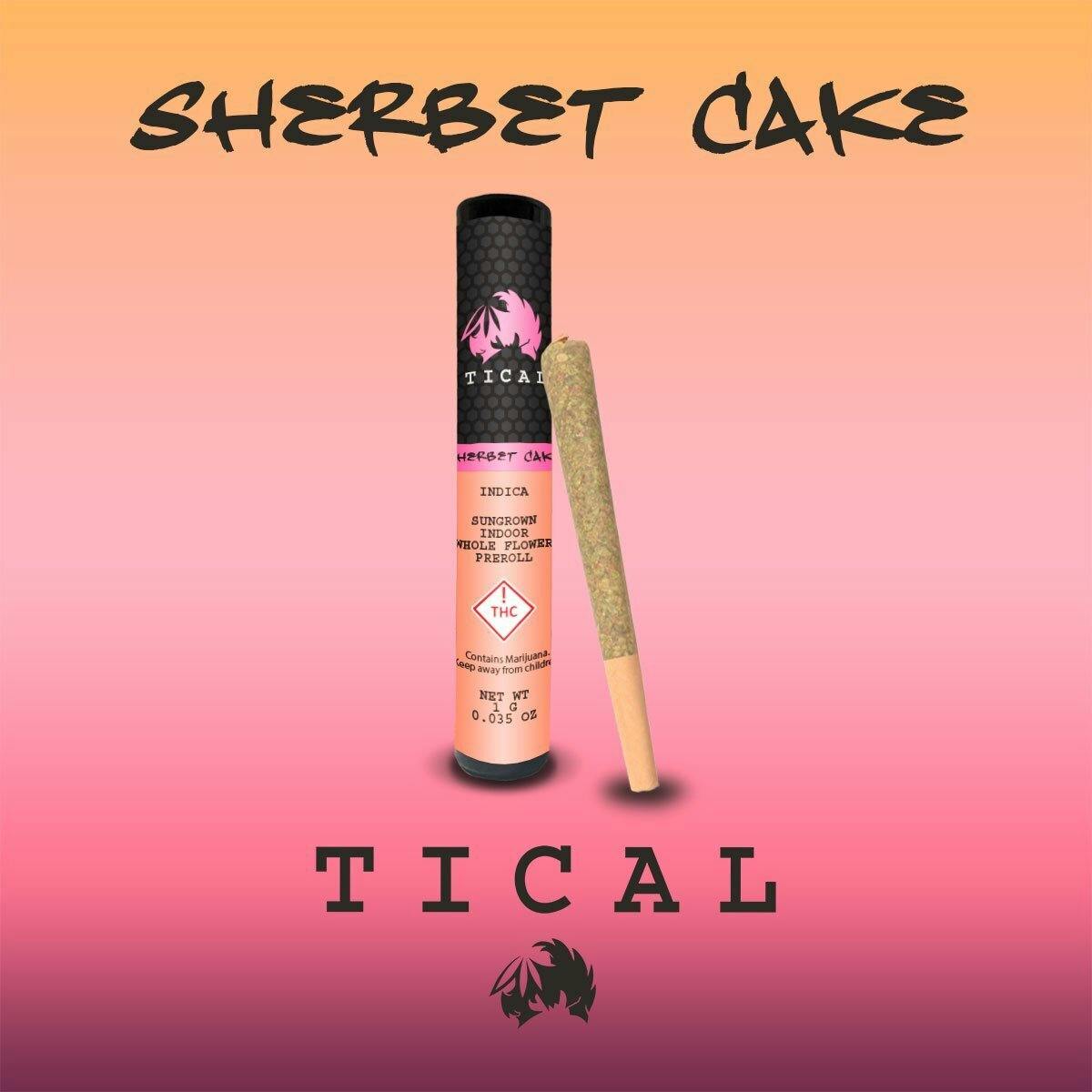 TICAL Sherbet Cake Pre-Roll (1 G) - image 1
