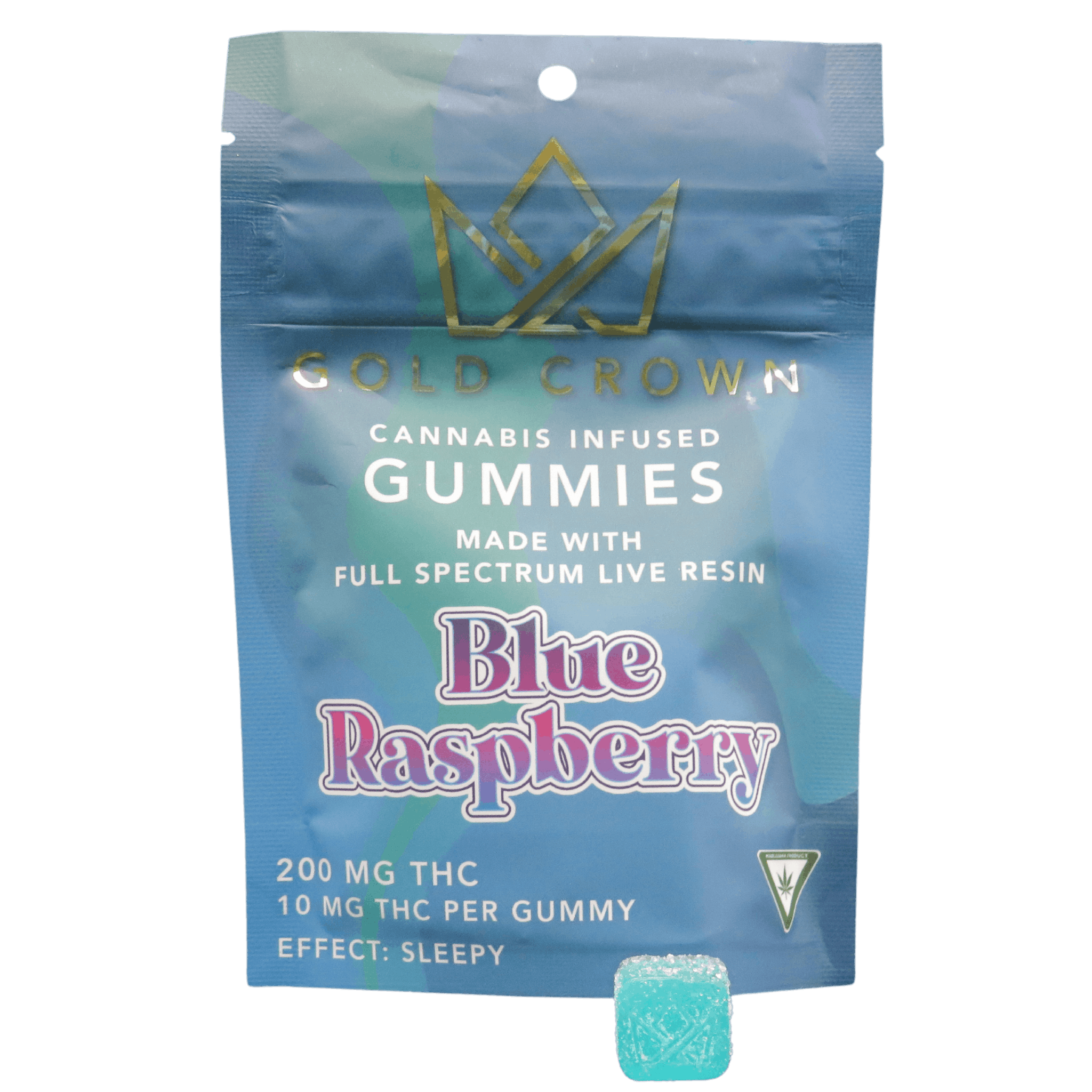 Live Resin Gummies 10mg (200mg)- Blue Raspberry - image 1