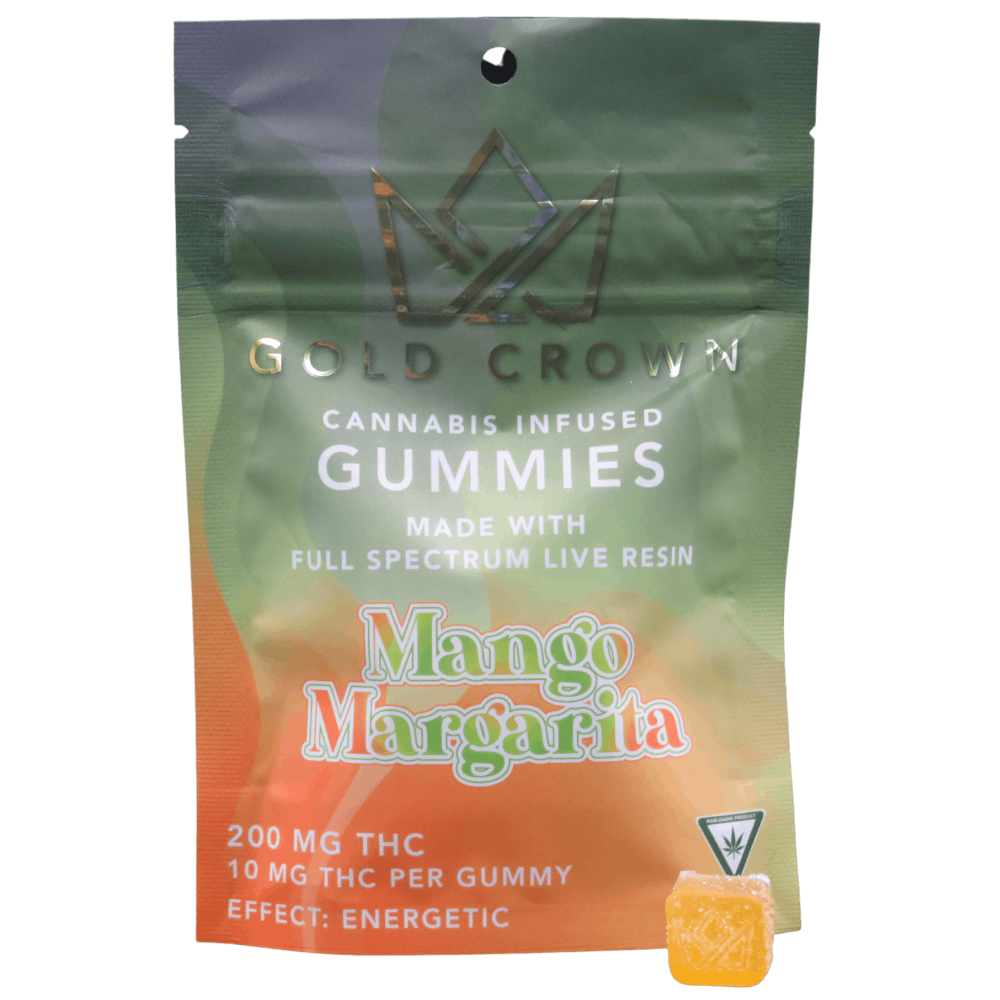 Live Resin Gummies 10mg (200mg)- Mango Margarita - image 1