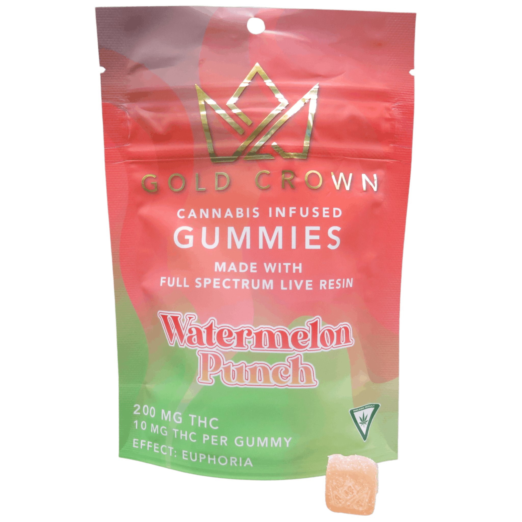 Live Resin Gummies 10mg (200mg)- Watermelon Punch - image 1