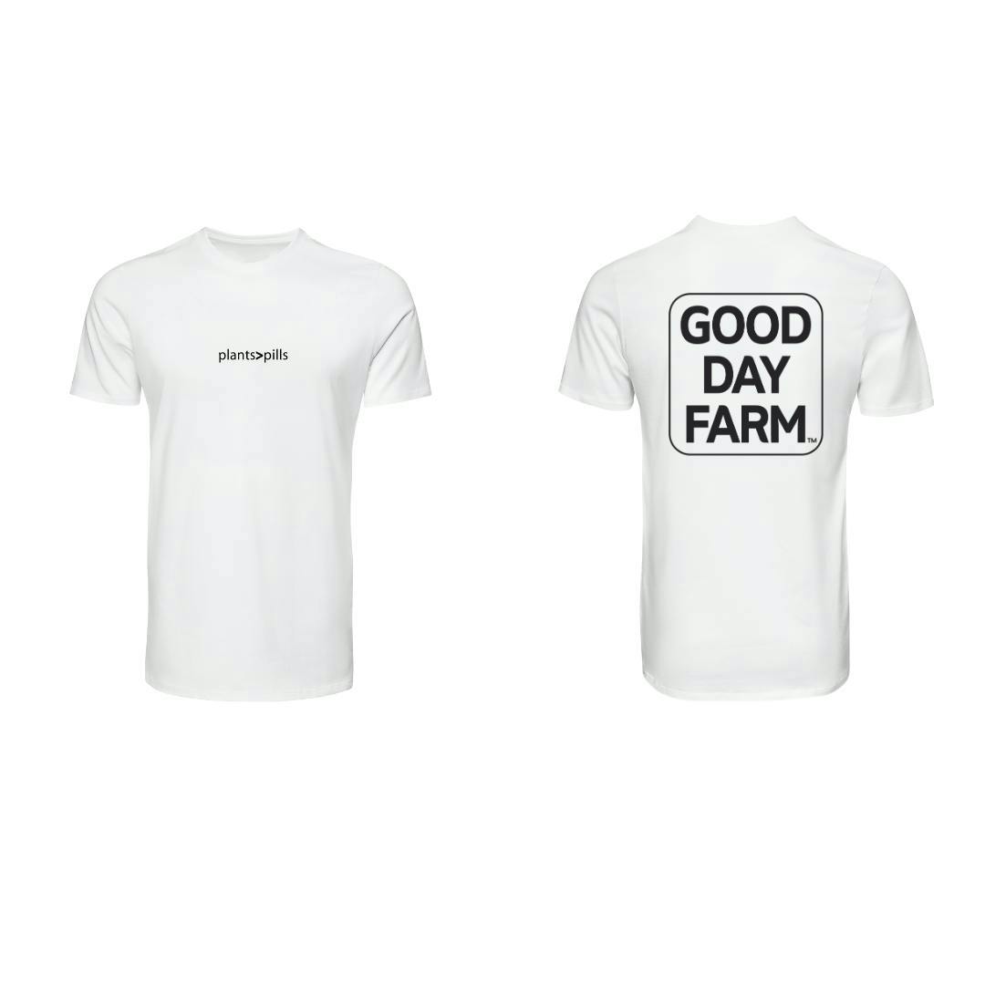GDF: Apparel | Plants Over Pills T-Shirt | White | 3XL - image 1