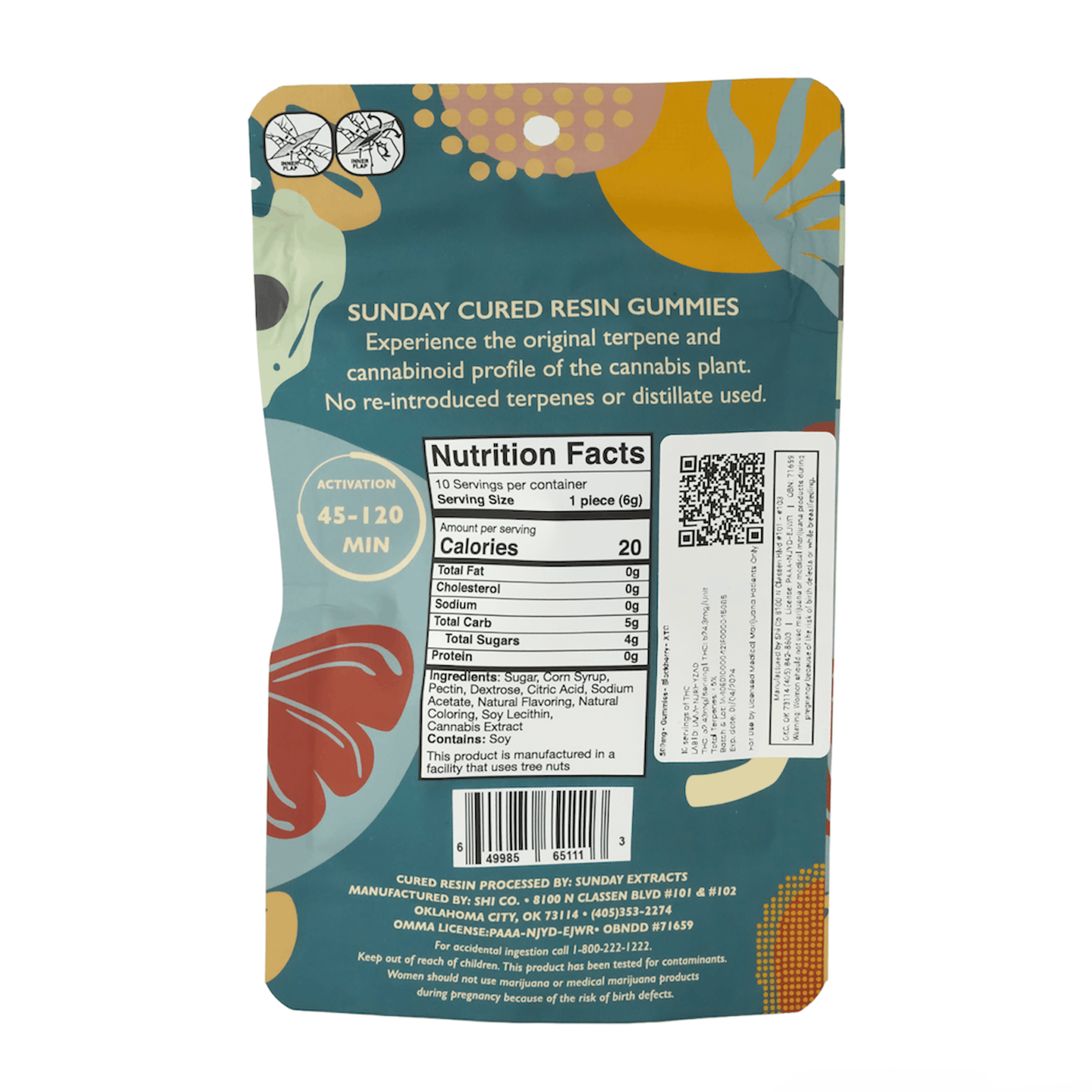500mg Cured Resin Gummies - XTC - Blackberry - image 1