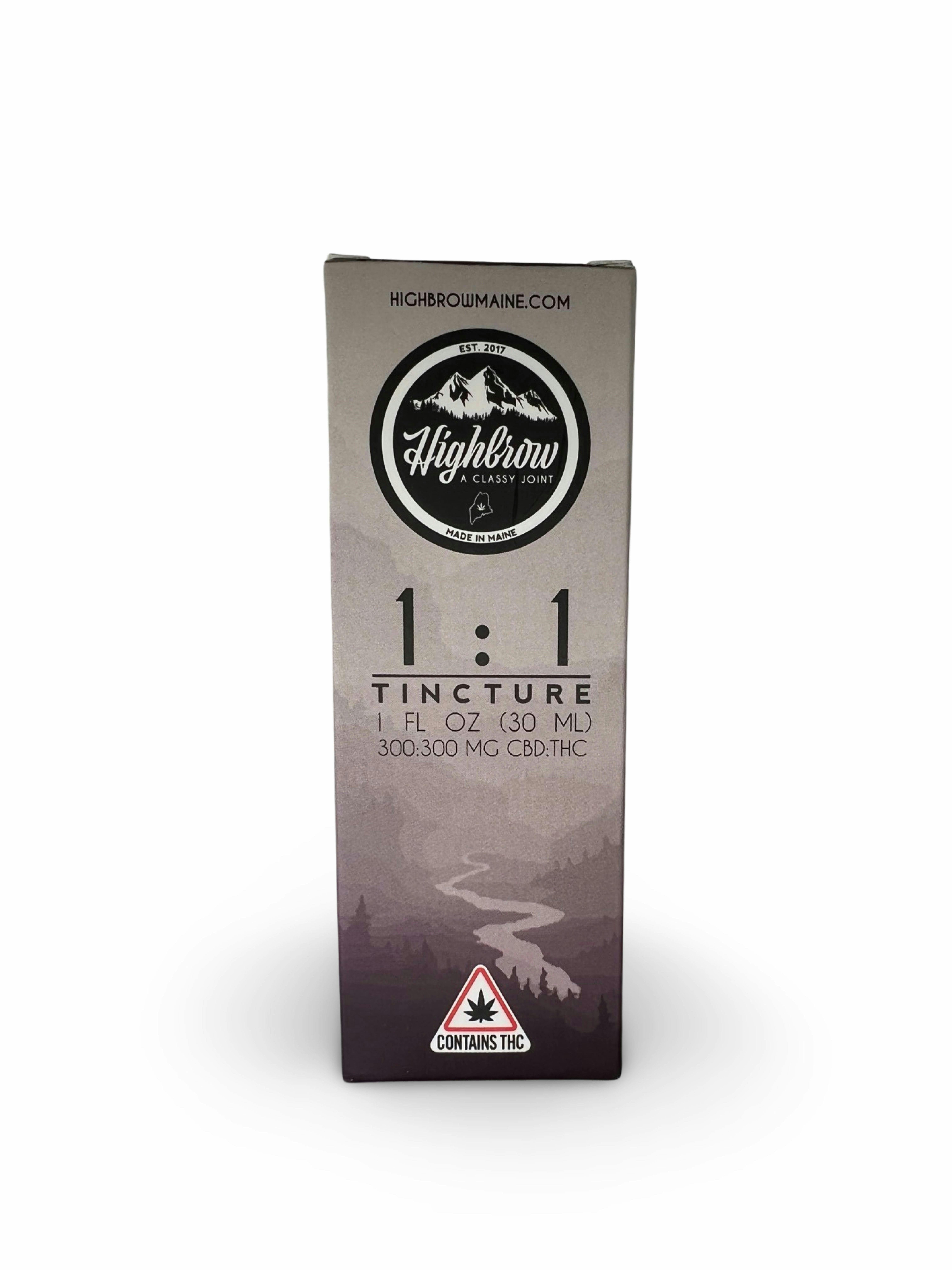 1:1 THC/CBD Tincture - Highbrow - image 1