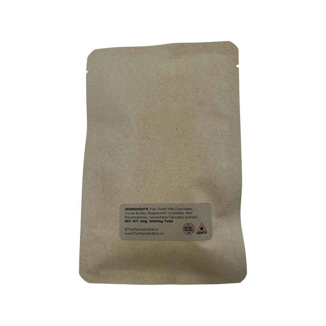 1000mg Peppermint Hot Coco Chocolate Bar- The Maine Edible co. - image 1