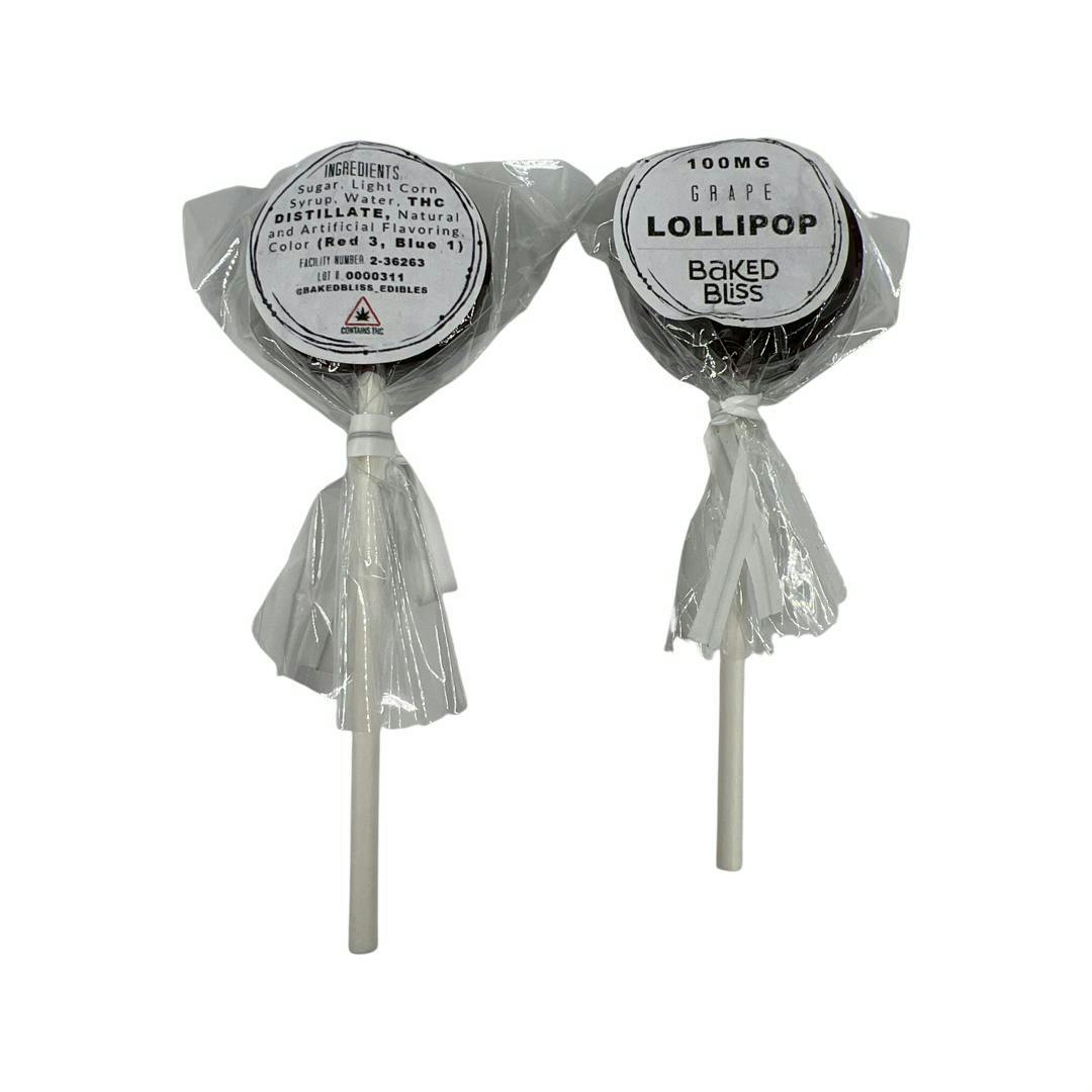 100mg Grape Lollipop -Baked Bliss - image 1