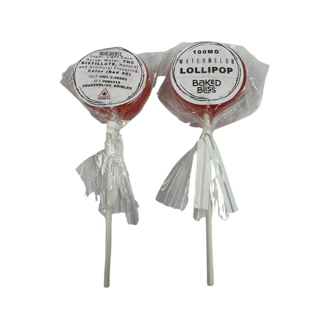 100mg Watermelon Lollipop -Baked Bliss - image 1