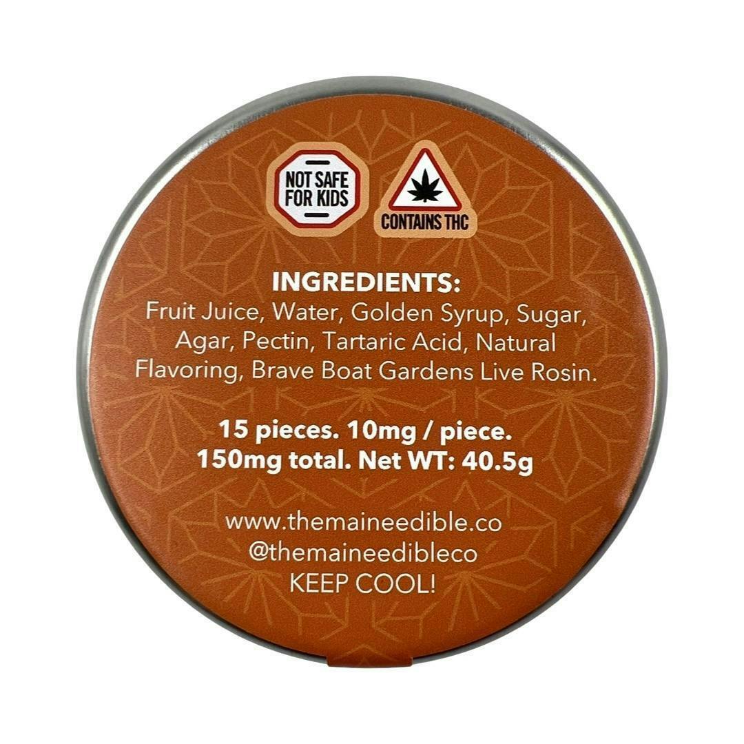 150mg Mango Tangerine Gummies - The Maine Edible Co. + Brave Boat Gardens - image 1