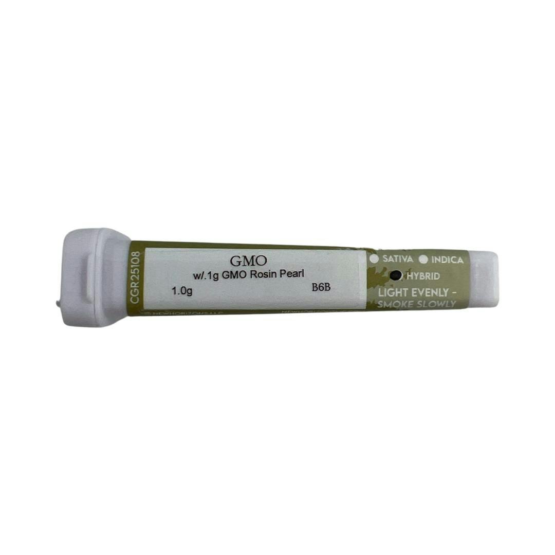 1g GMO w/ .1g GMO Rosin Pearl Pre-Roll - New Horizons - image 1