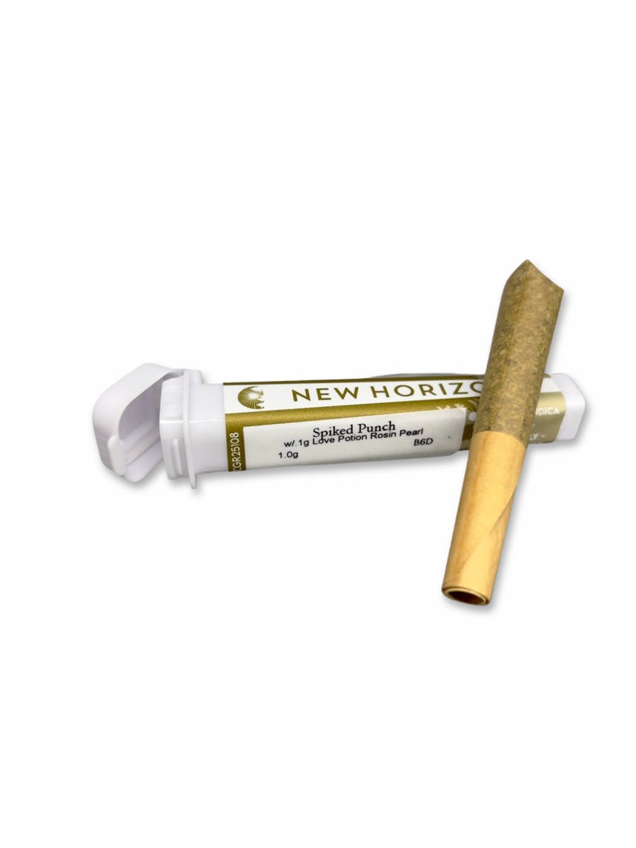 1g Spiked Punch w/ .1g Love Potion Rosin Pearl Pre Roll - New Horizons - image 1