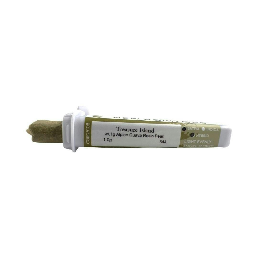 1g Treasure Island w/ .1g Alpine Guava Rosin Pre Roll - New Horizons - image 1