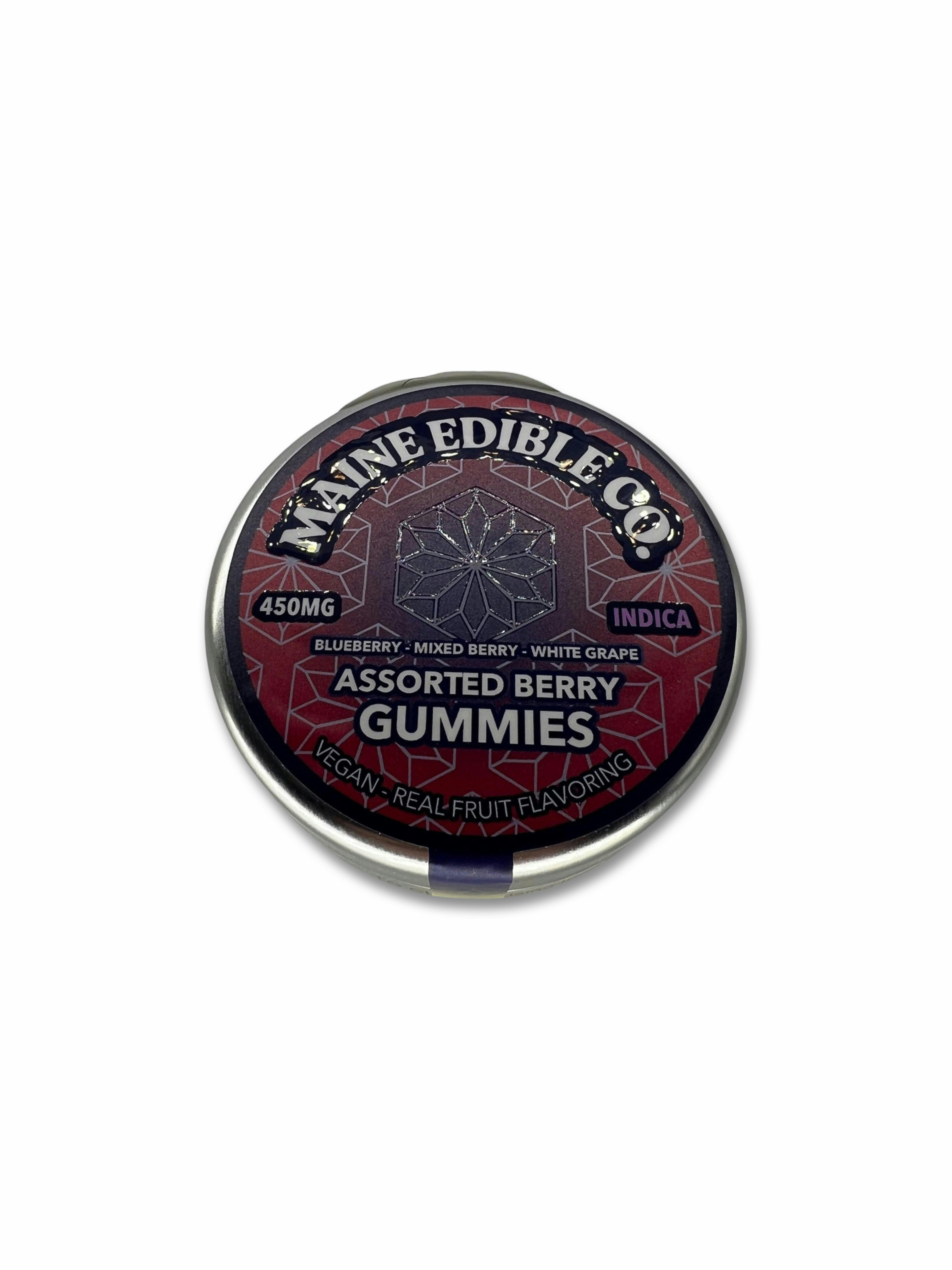 450mg Assorted Berry Indica Gummies - The Maine Edible Co. - image 1