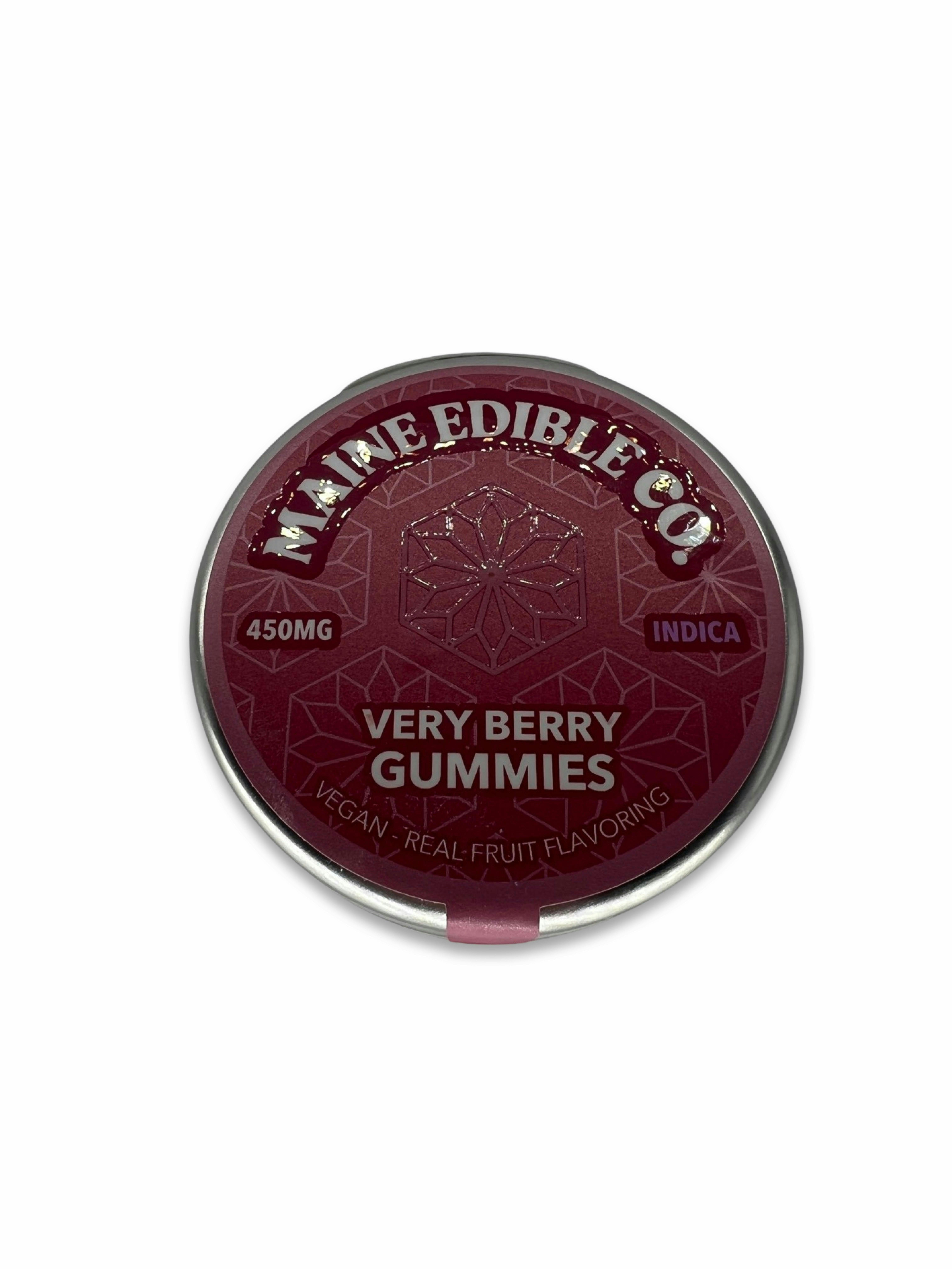 450mg Very Berry Indica Gummies - The Maine Edible Co. - image 1