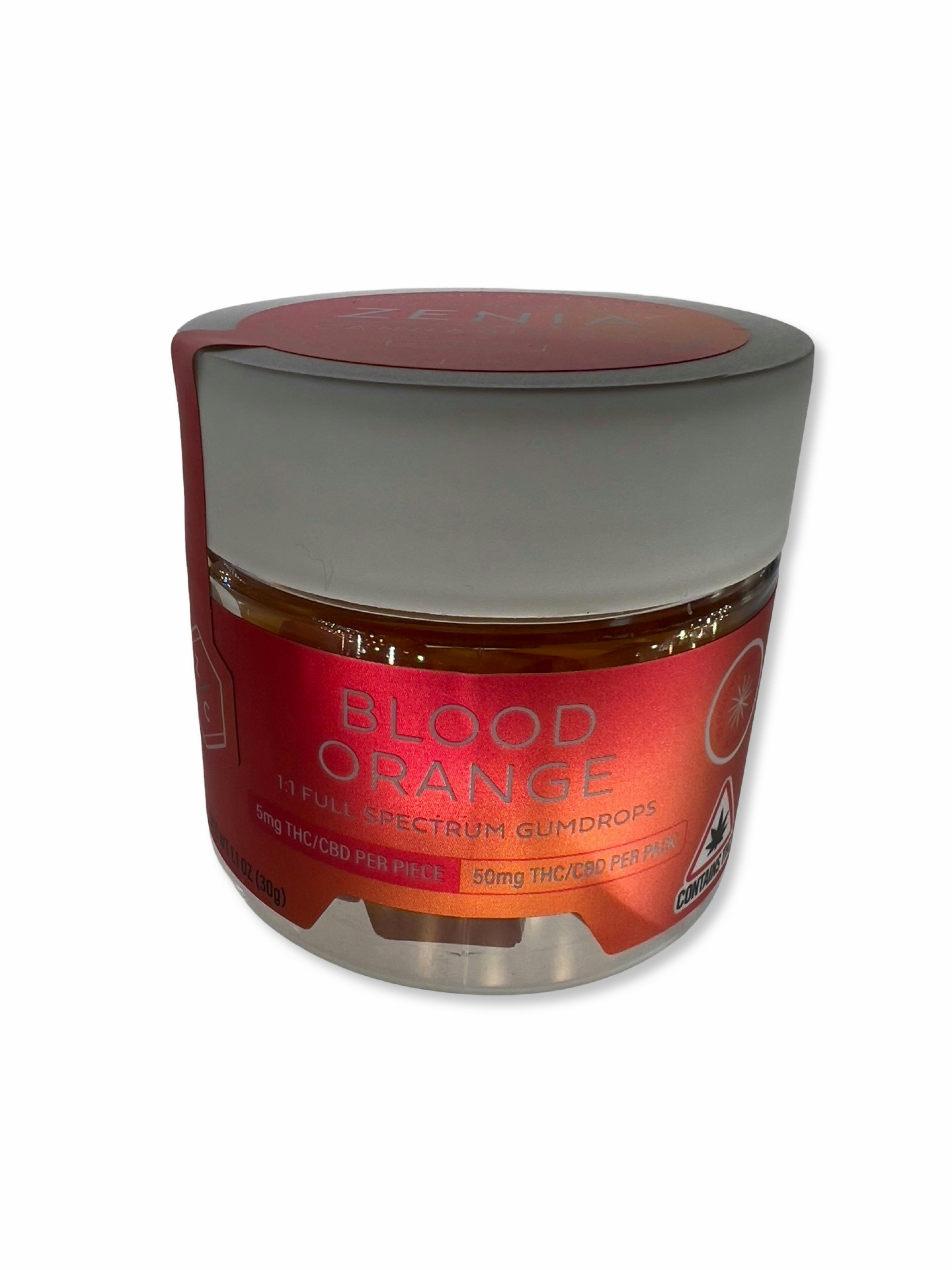 5mg Blood Orange 1:1 CBD : THC Gummies - Zenia Cannabis Co. - image 1