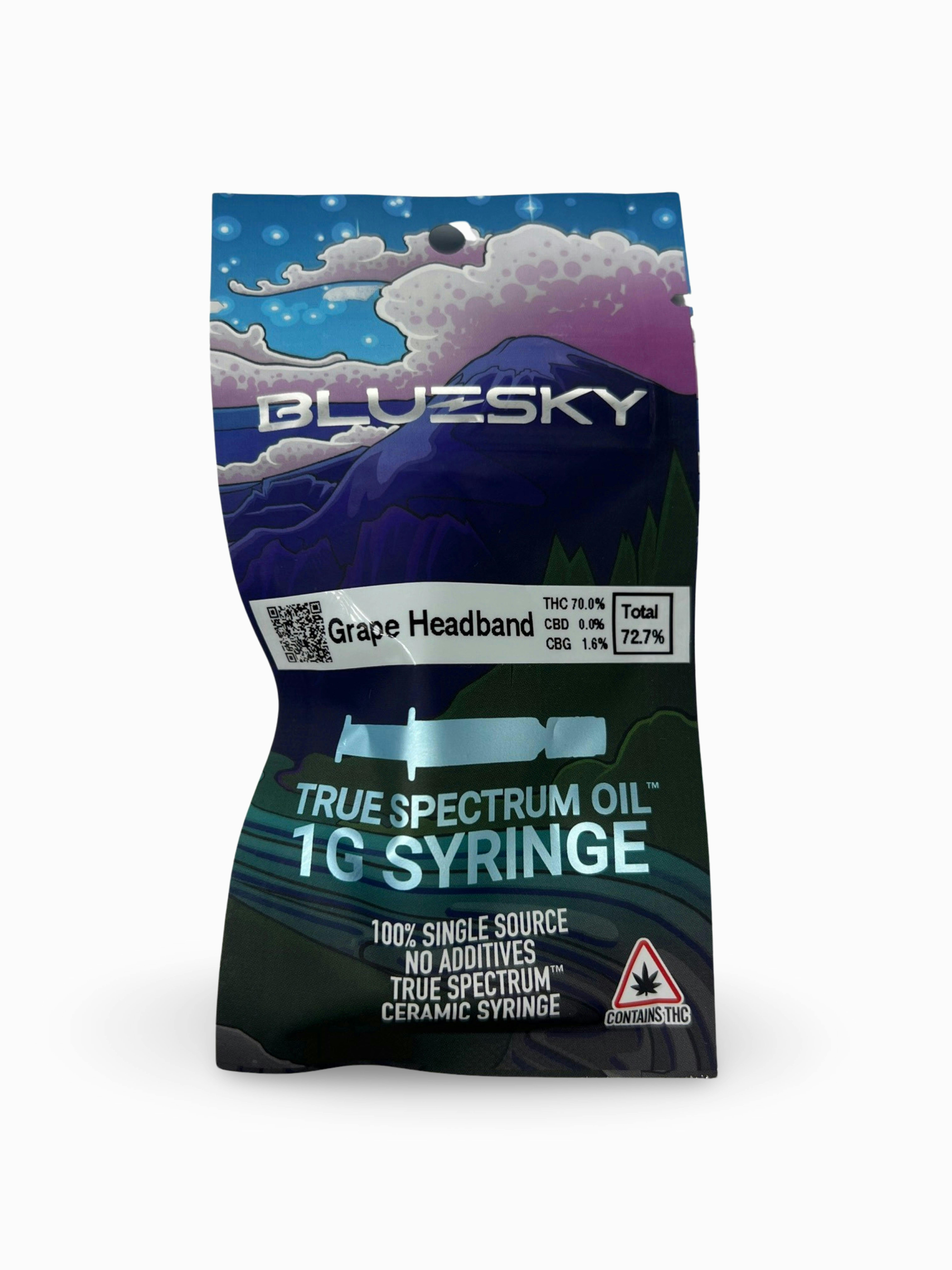 Grape Headband 1g TSO Syringe - Blue Sky - image 1