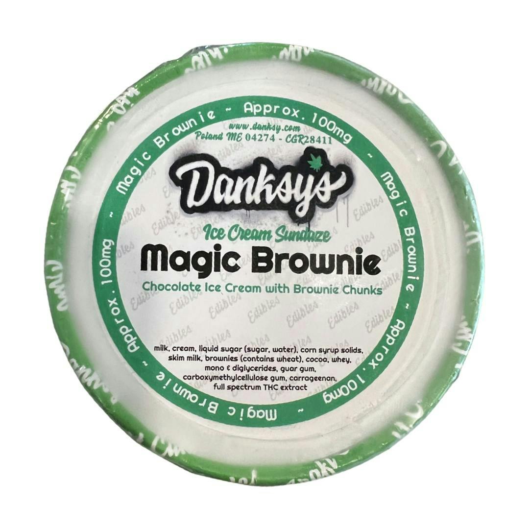 Magic Brownie 100mg Ice Cream - image 1