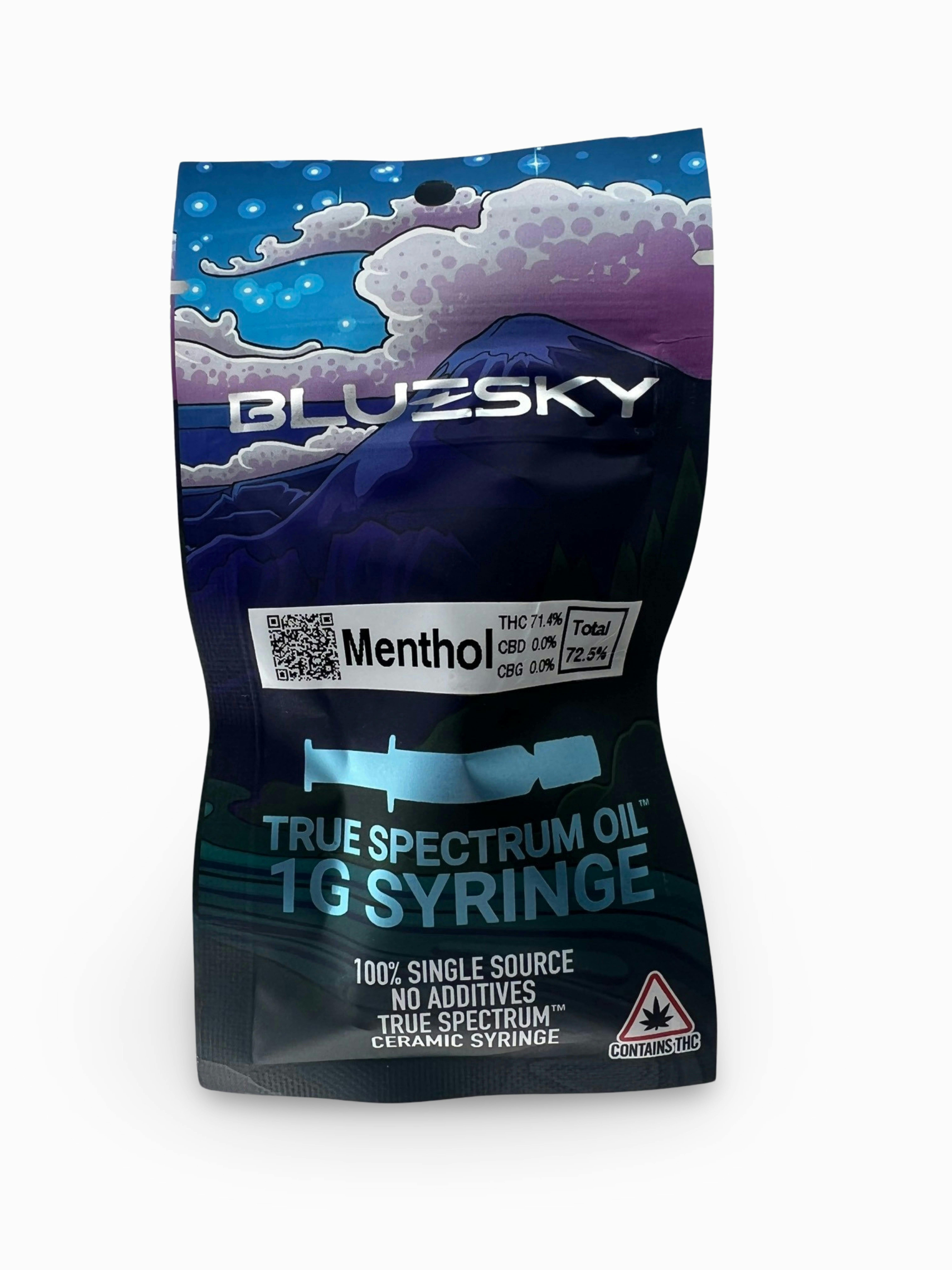 Menthol 1g TSO Syringe - Blue Sky - image 1