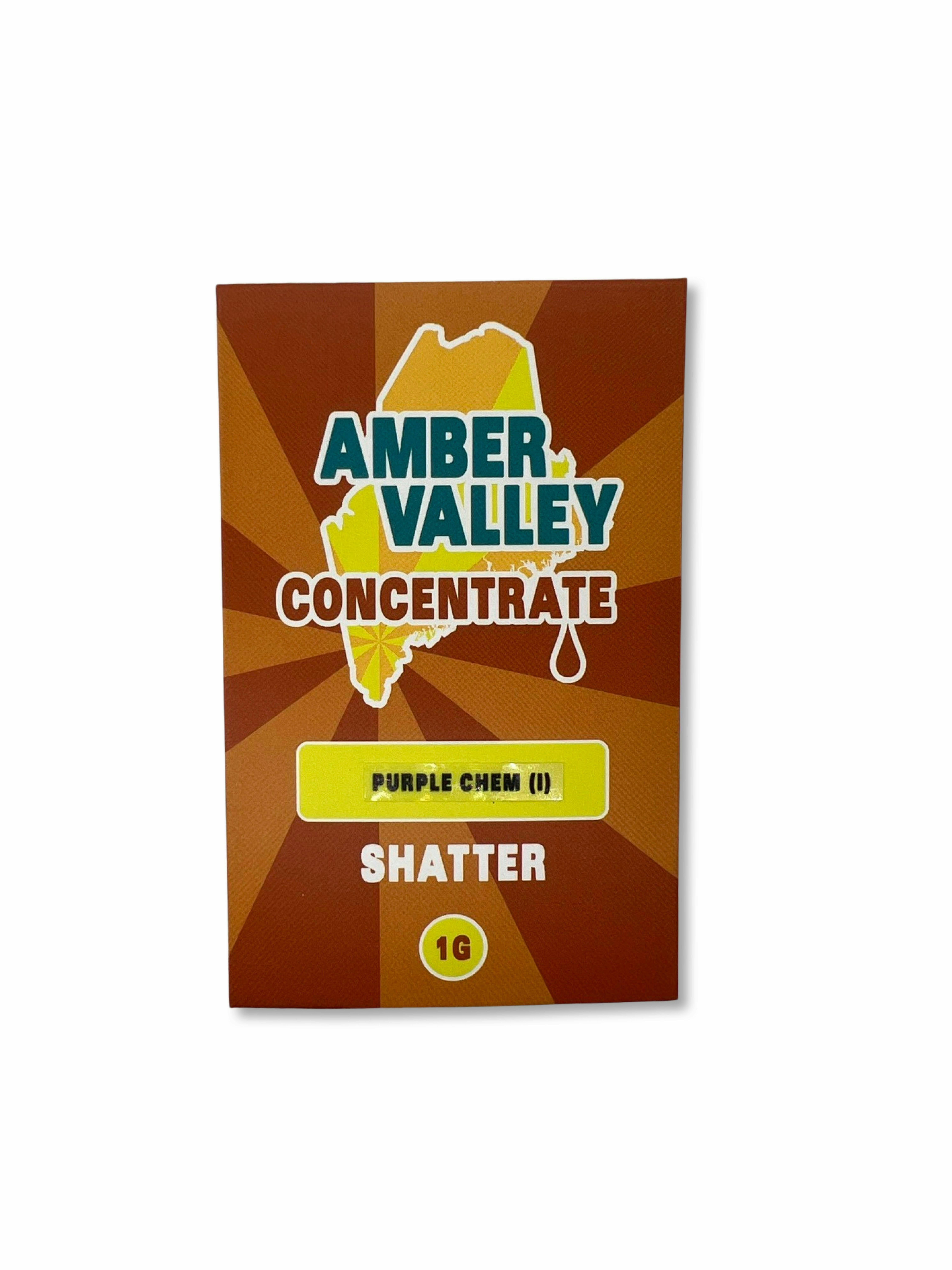 Purple Chem 1g Shatter - Amber Valley - image 1