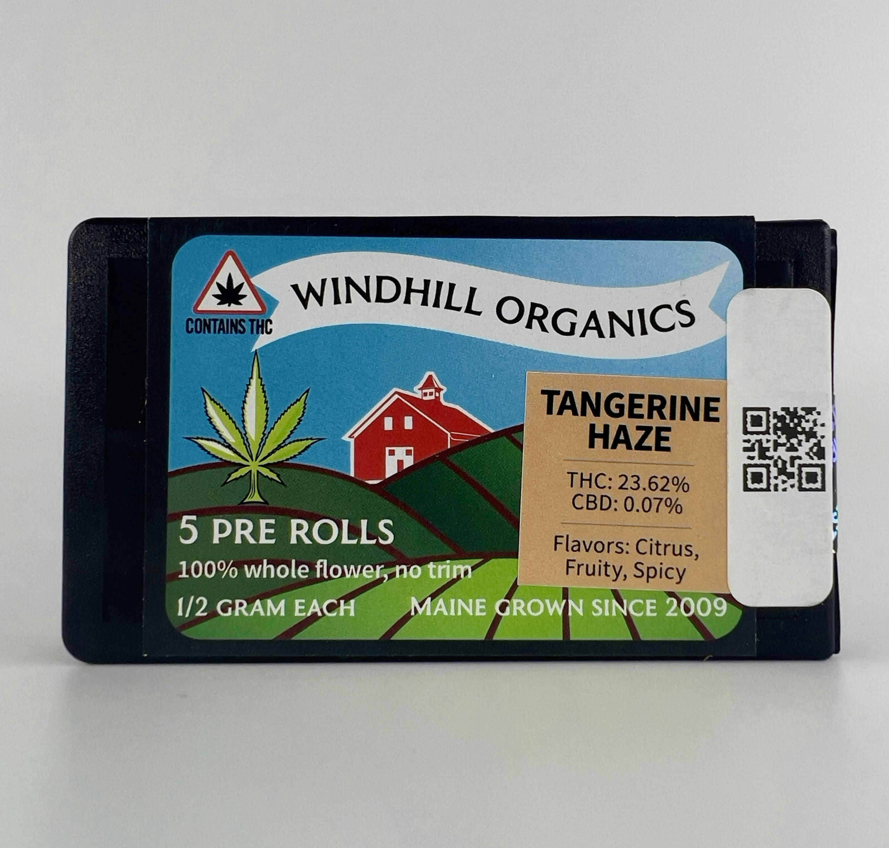 Tangerine Haze 0.5g Preroll Pack - Windhill Organics - image 1