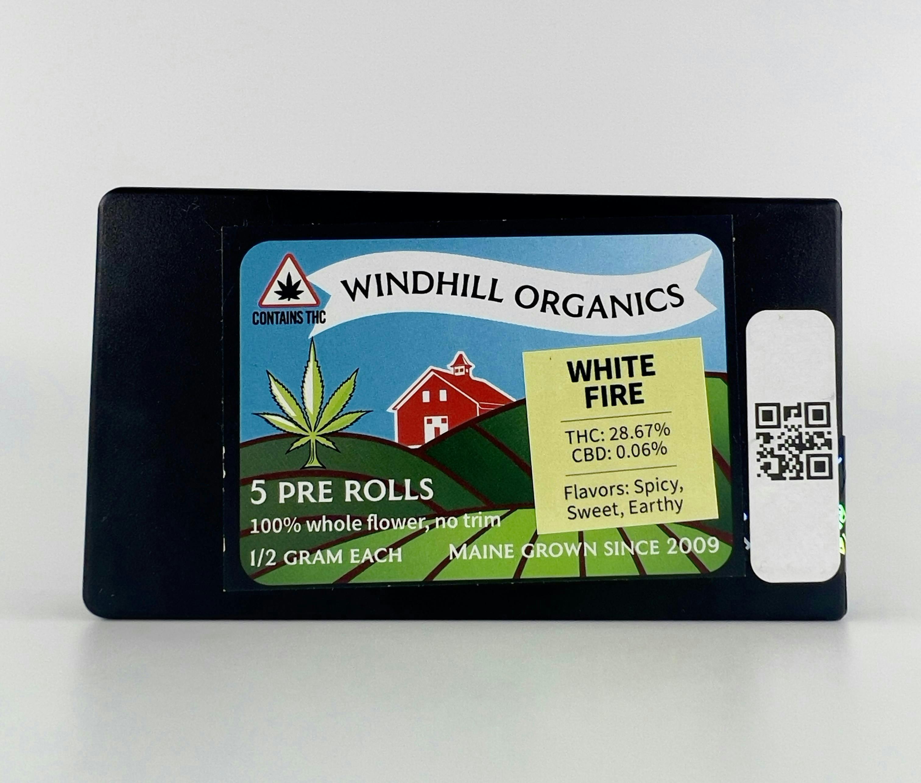 White Fire 0.5g Preroll Pack - Windhill Organics - image 1