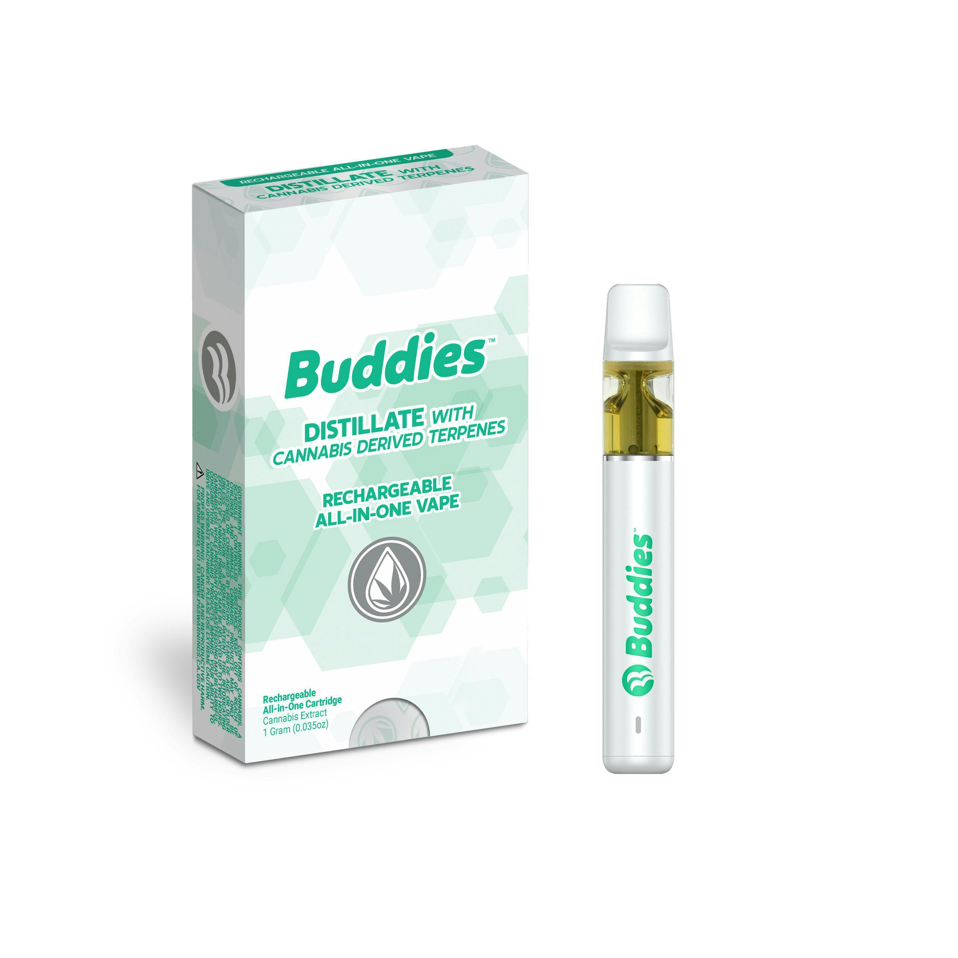 Distillate + CDT Sour Strawberry 1g AIO Vape (S) - image 1