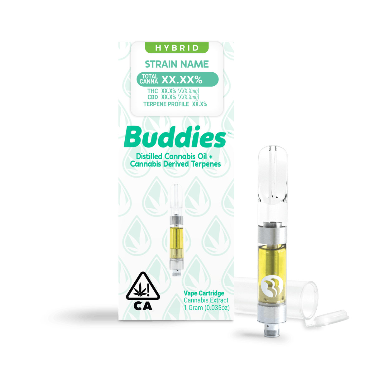 Distillate + CDT Alien OG 1:1 Ratio 1g Vape Cart (H) - image 1