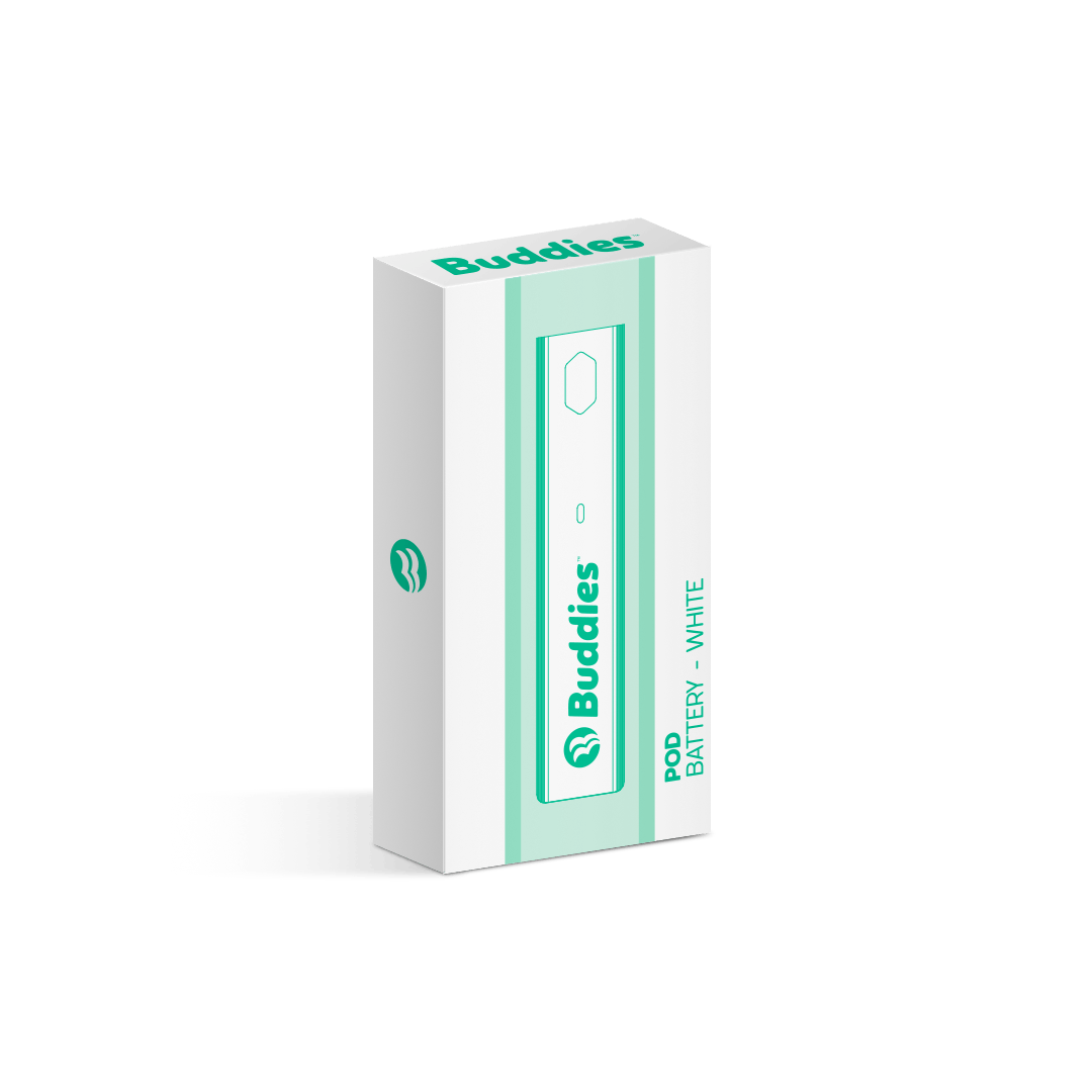 Buddies Distillate + CDT Pod Battery - White - image 1