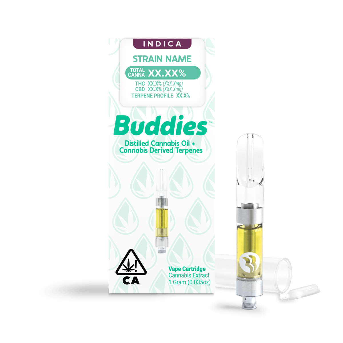 Distillate + CDT Sugar Magnolia 1g Vape Cart (I) - image 1