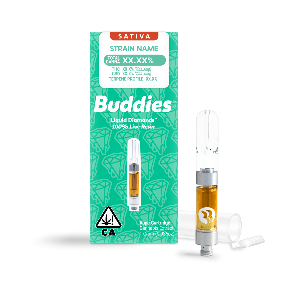 Live Resin Spyrock Sour Diesel 1g Vape Cart (S) - image 1