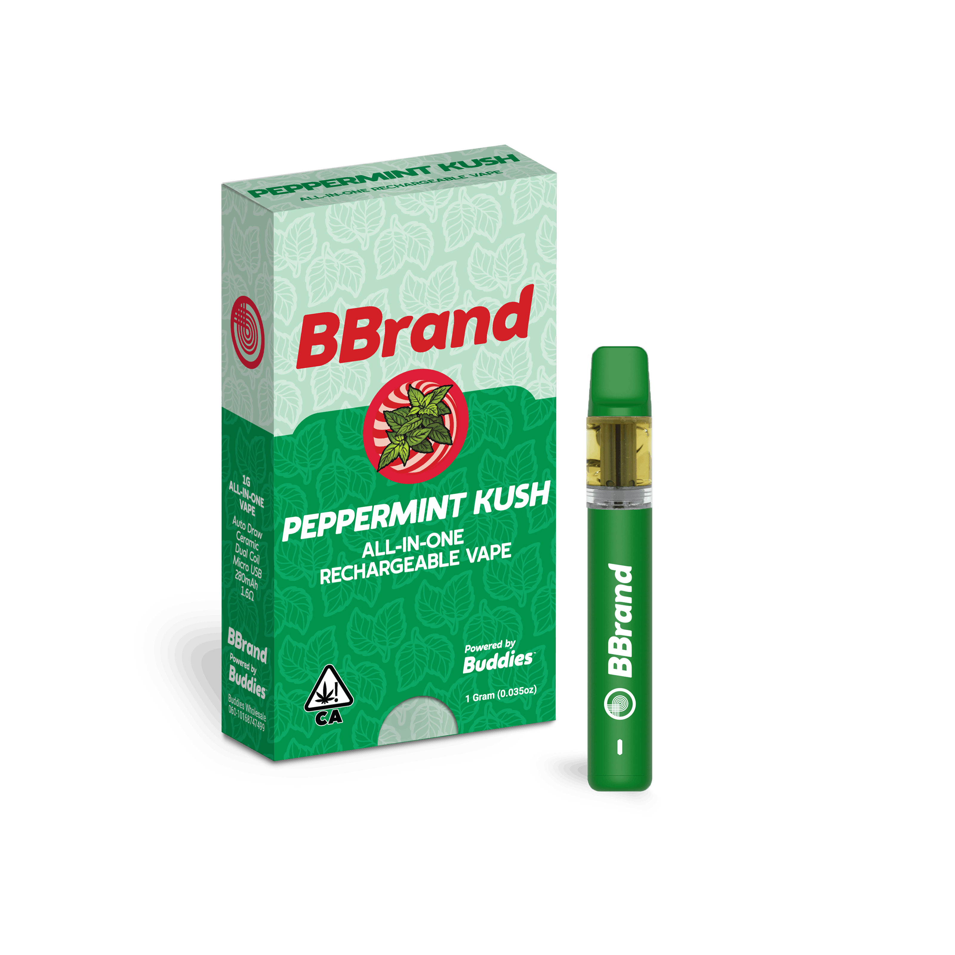 BBrand Peppermint Kush 1g AIO Vape - image 1
